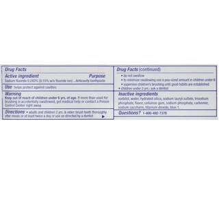 Foto 4 | Pasta de Dientes Crest Cavity Protection Regular 240 ml 4 Piezas - Venta Internacional