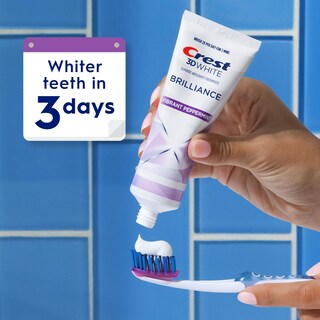 Foto 7 | Pasta de Dientes Crest 3d White Brilliance Vibrant Peppermint 130 g X3 - Venta Internacional