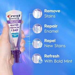 Foto 2 | Pasta de Dientes Crest 3dwhite Brilliance Deep Manchas Quitamanchas 90 Ml - Venta Internacional