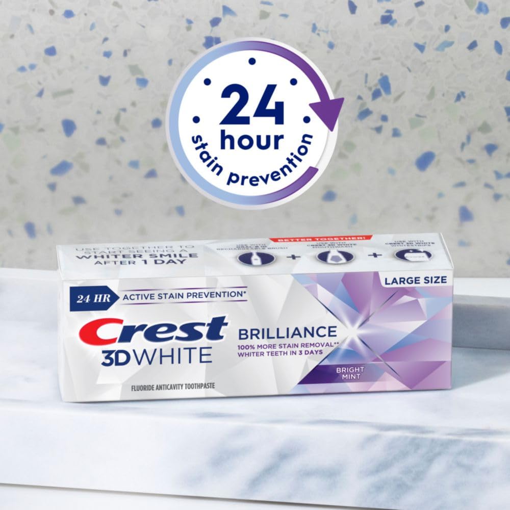 Foto 7 pulgar | Pasta de Dientes Crest 3d White Brilliance Bright Mint 121 g X3 - Venta Internacional