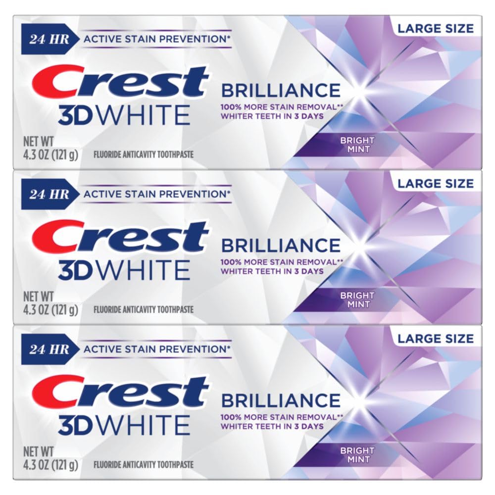 Foto 8 pulgar | Pasta de Dientes Crest 3d White Brilliance Bright Mint 121 g X3 - Venta Internacional