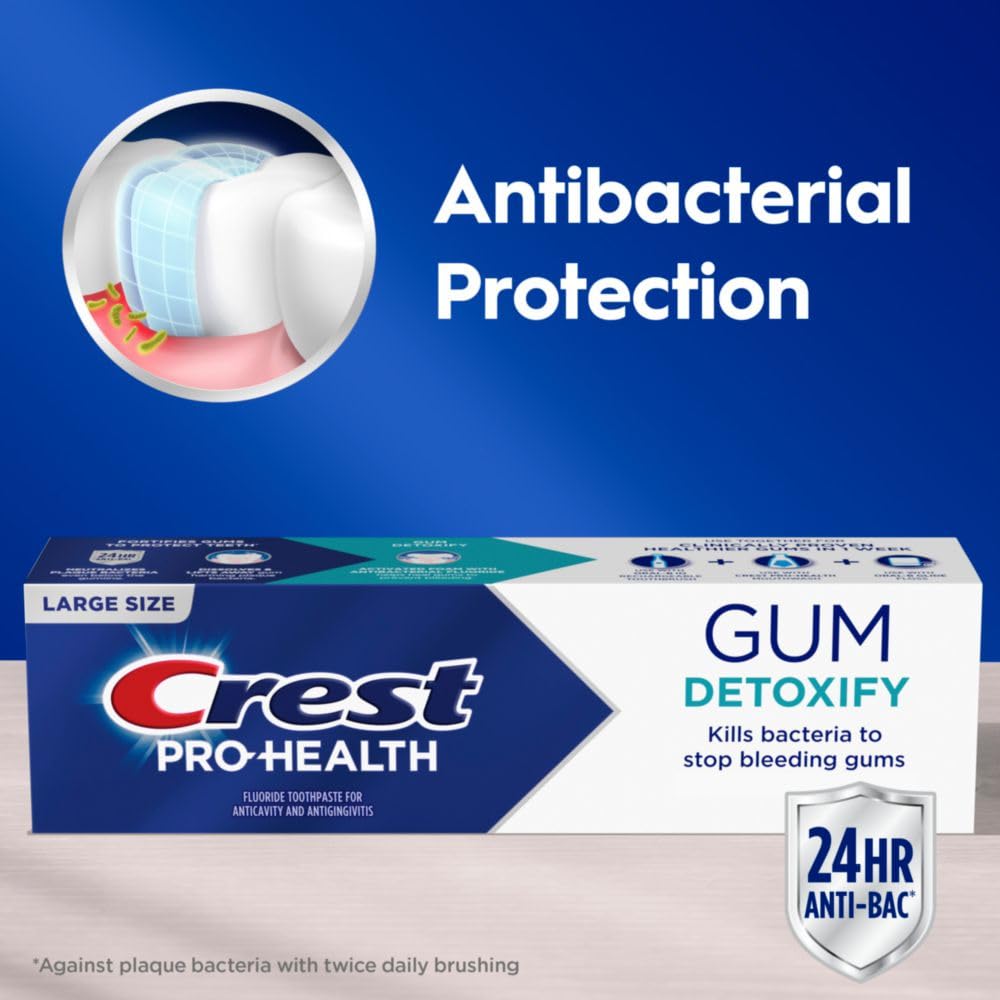 Foto 4 pulgar | Pasta de Dientes Crest Pro-health Gum Detoxify Deep Clean 140 Ml X 3 - Venta Internacional