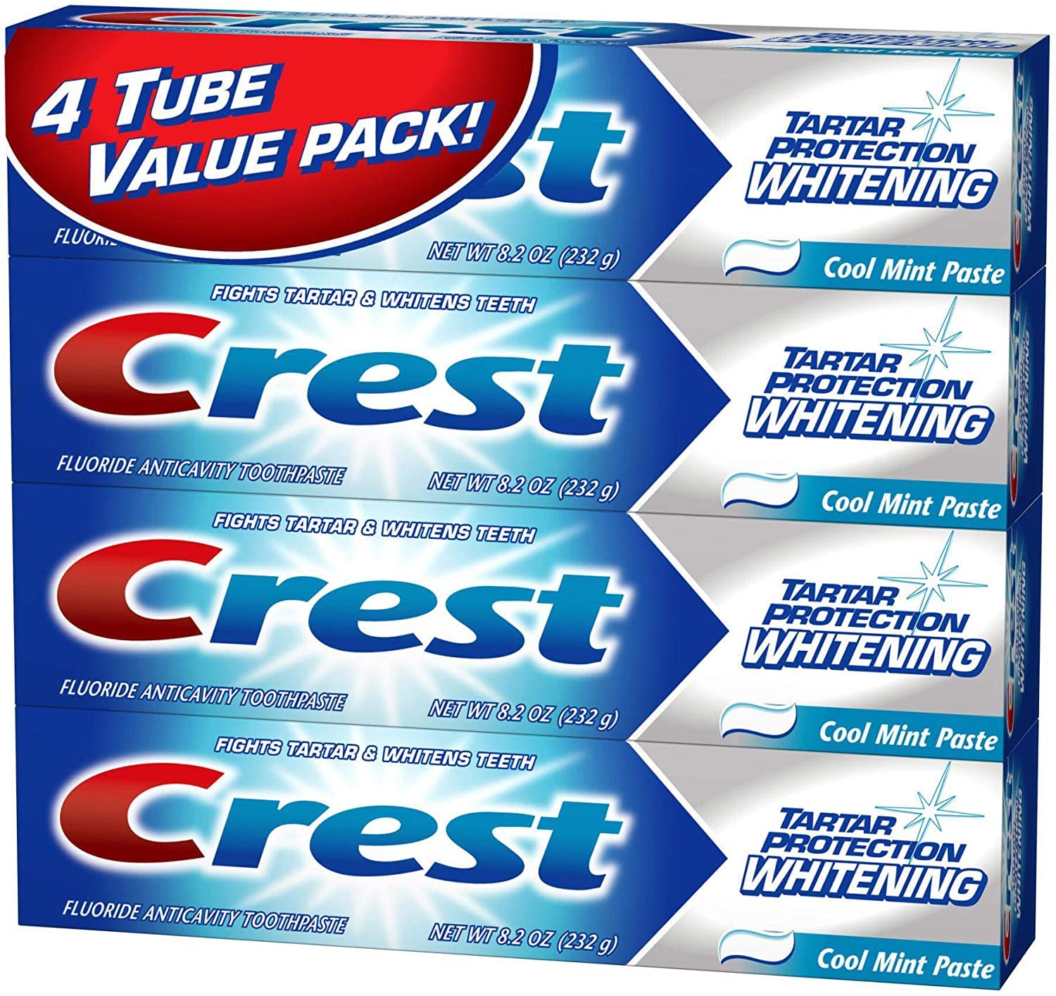 Foto 4 pulgar | Pasta de Dientes Crest Anticaries Blanqueadora240 ml 4 Piezas- Venta Internacional