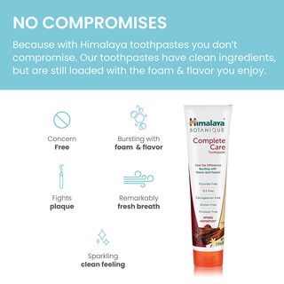 Foto 5 | Pasta de Dientes Himalaya Botanique Complete Care Herbal 150 Ml 4 Piezas - Venta Internacional