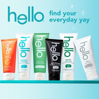 Foto 7 | Pasta de Dientes Hello Antiplaca Blanqueadora sin Flúor 3 Piezas de 140 ml C/U - Venta Internacional