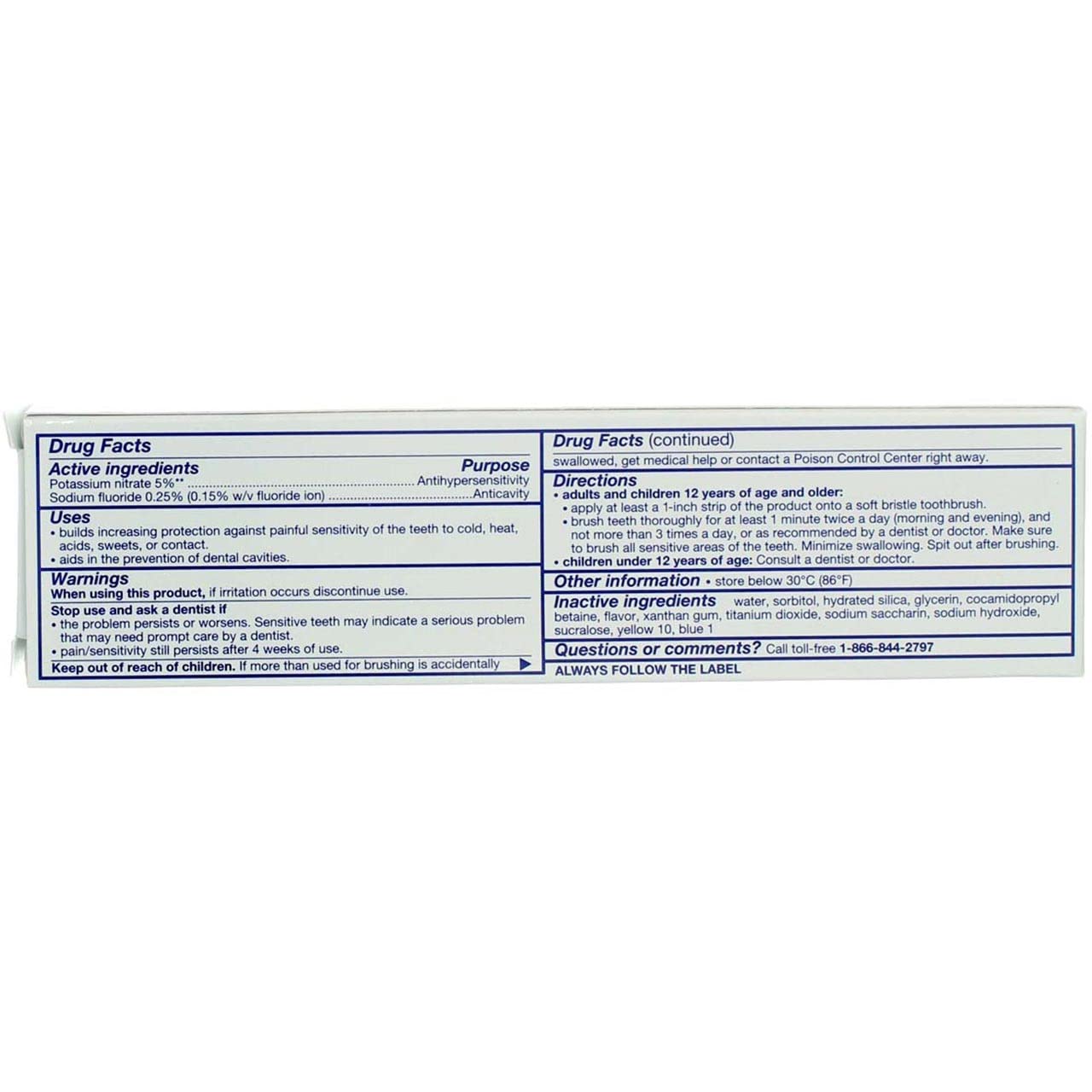 Foto 4 pulgar | Pasta de Dientes Sensodyne Maximum Strength Anticaries 120 ml - Venta Internacional