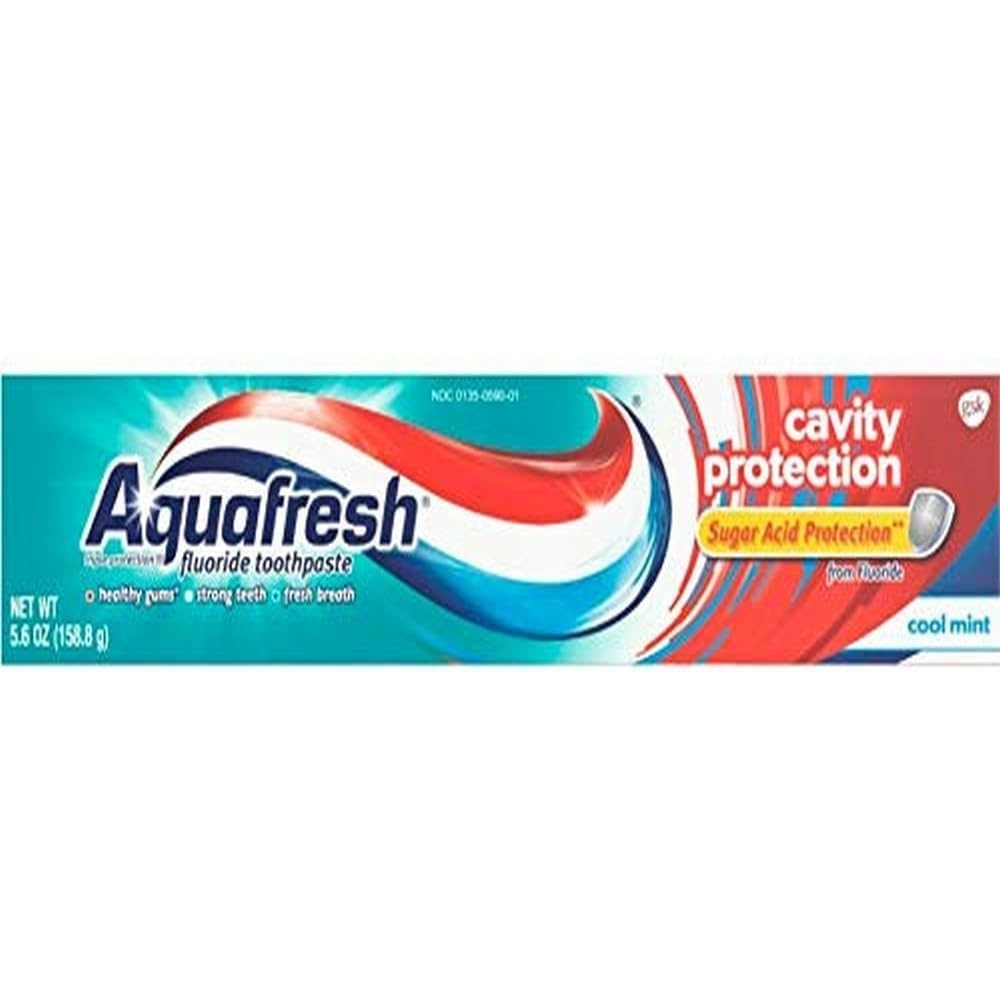 Pasta De Dientes Aquafresh Cavity Protection Con Flúor 160 Ml Cool Mint - Venta Internacional.
