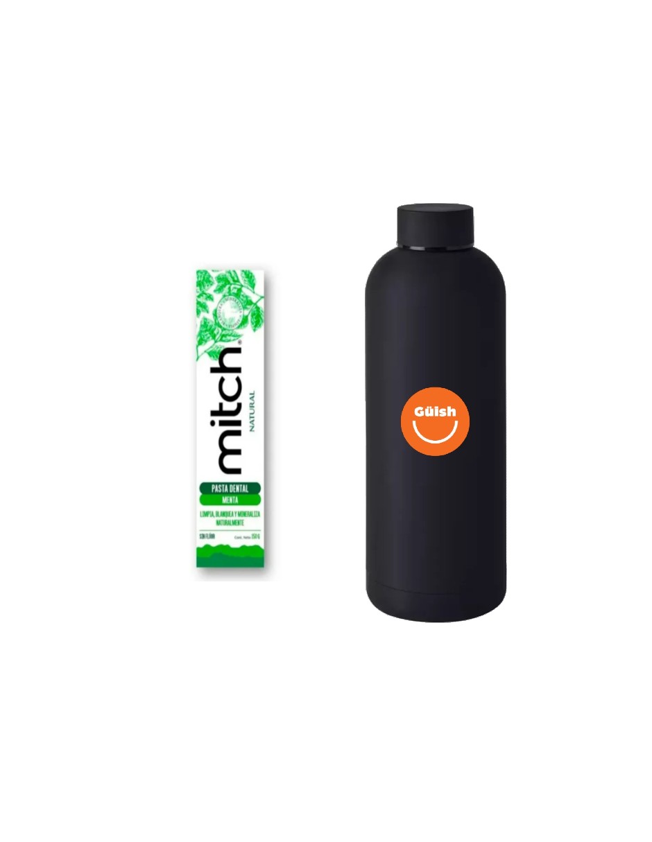 Foto 1 | Pasta Dental Sin Fluor 100% Natural Sabor Menta + Termo De Agua Güish