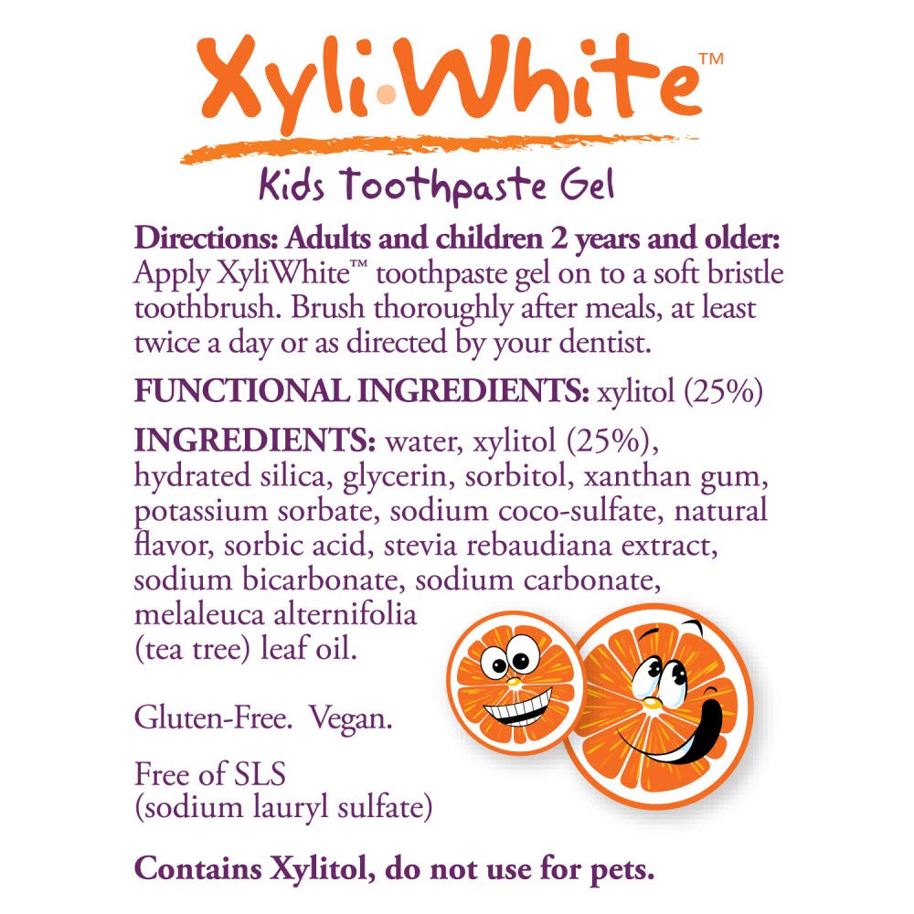 Foto 3 pulgar | Pasta De Dientes En Gel Now Foods Solutions Xyliwhite Kids Orange 90 Ml - Venta Internacional.