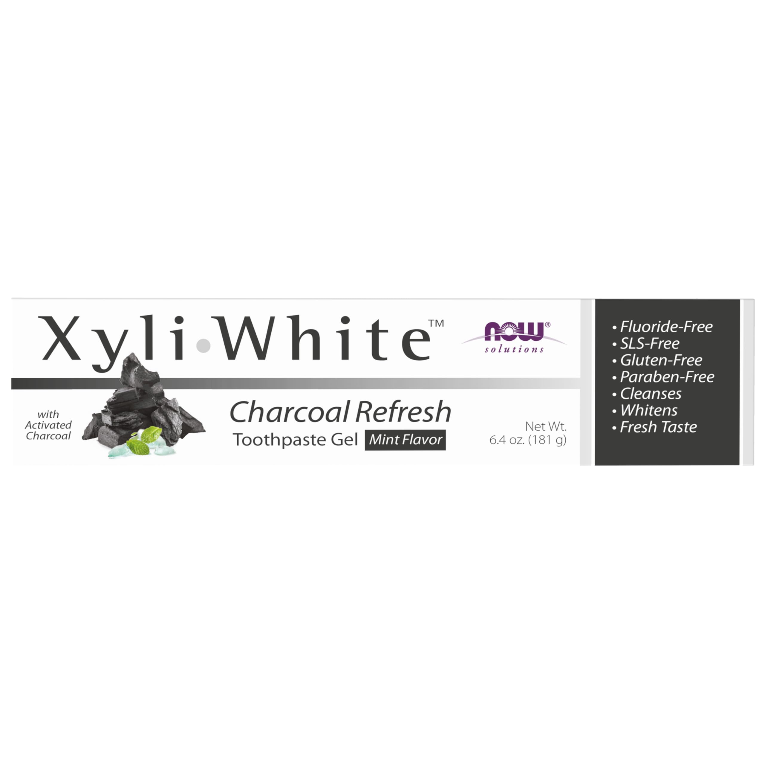 Foto 2 pulgar | Pasta De Dientes Gel Now Solutions Xyliwhite Charcoal Refresh 180 Ml - Venta Internacional.