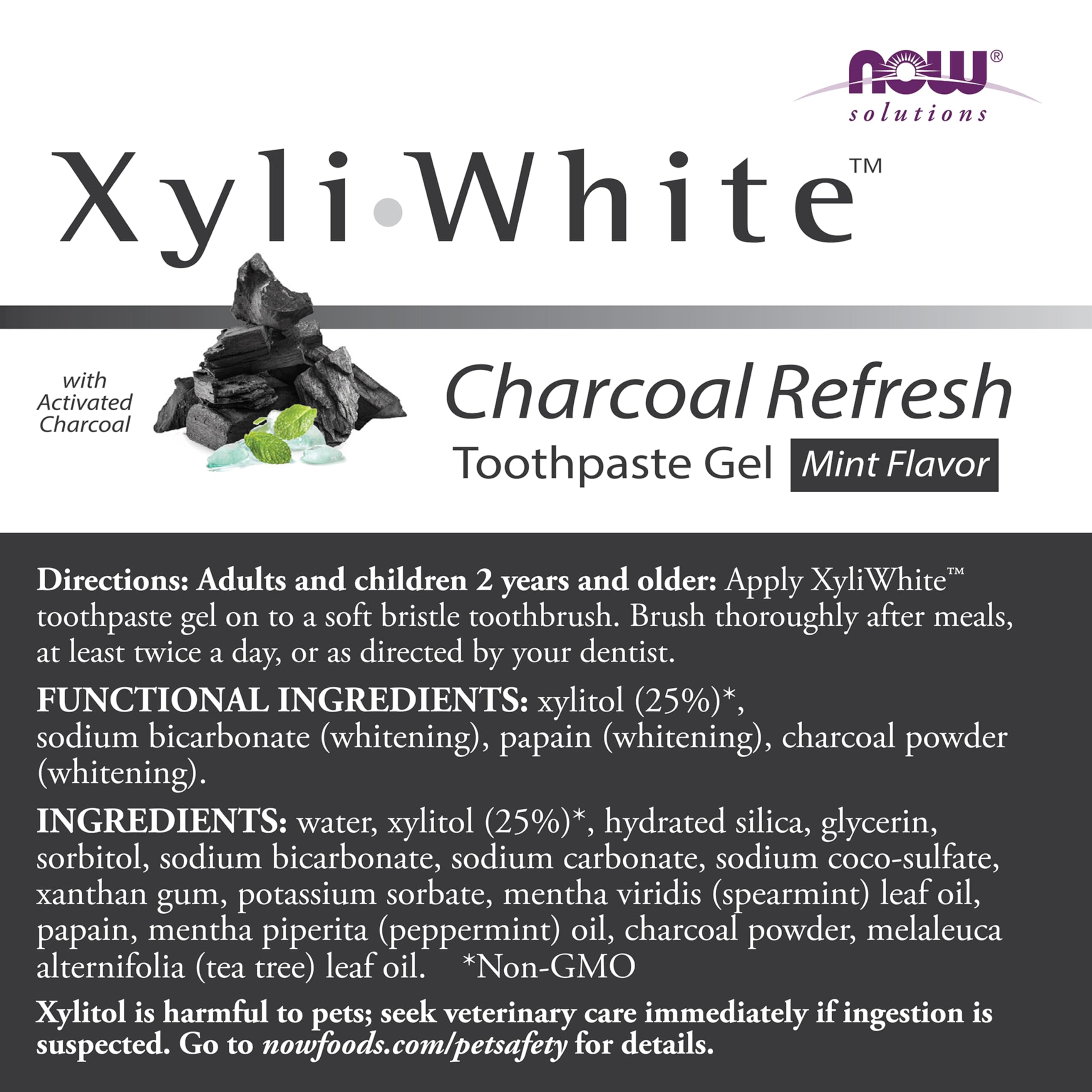 Foto 3 pulgar | Pasta De Dientes Gel Now Solutions Xyliwhite Charcoal Refresh 180 Ml - Venta Internacional.