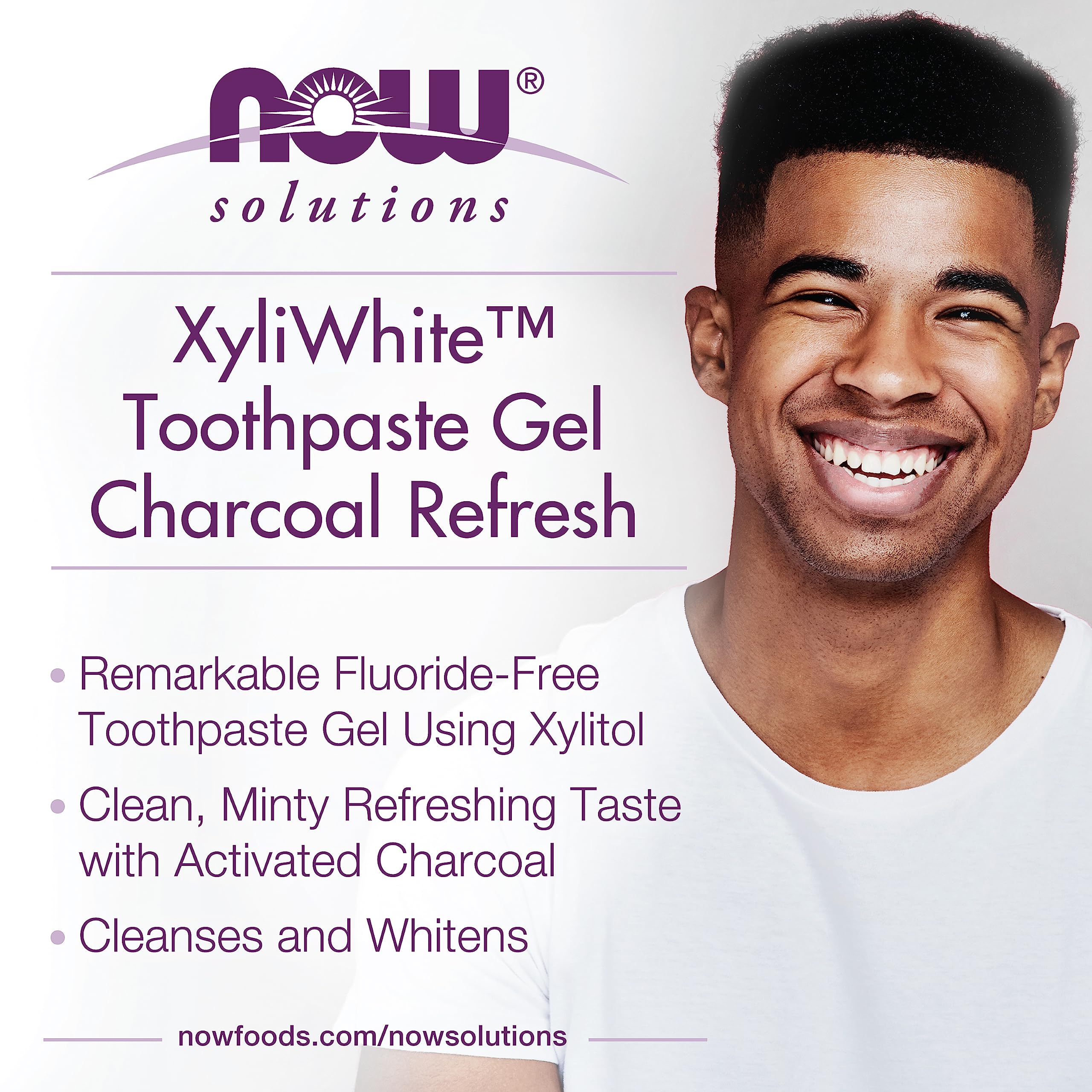 Foto 4 pulgar | Pasta De Dientes Gel Now Solutions Xyliwhite Charcoal Refresh 180 Ml - Venta Internacional.