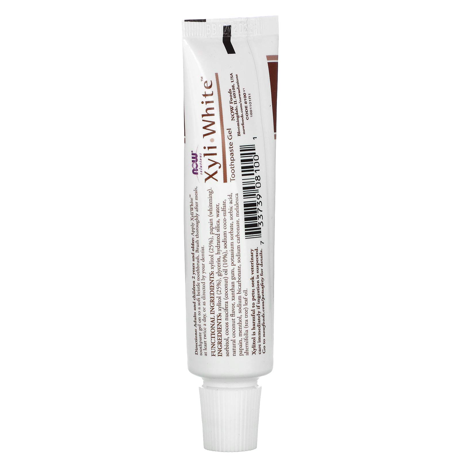 Foto 3 pulgar | Pasta De Dientes Gel Now Foods Xyliwhite Coconut Oil 30 Ml 1 Oz - Venta Internacional.