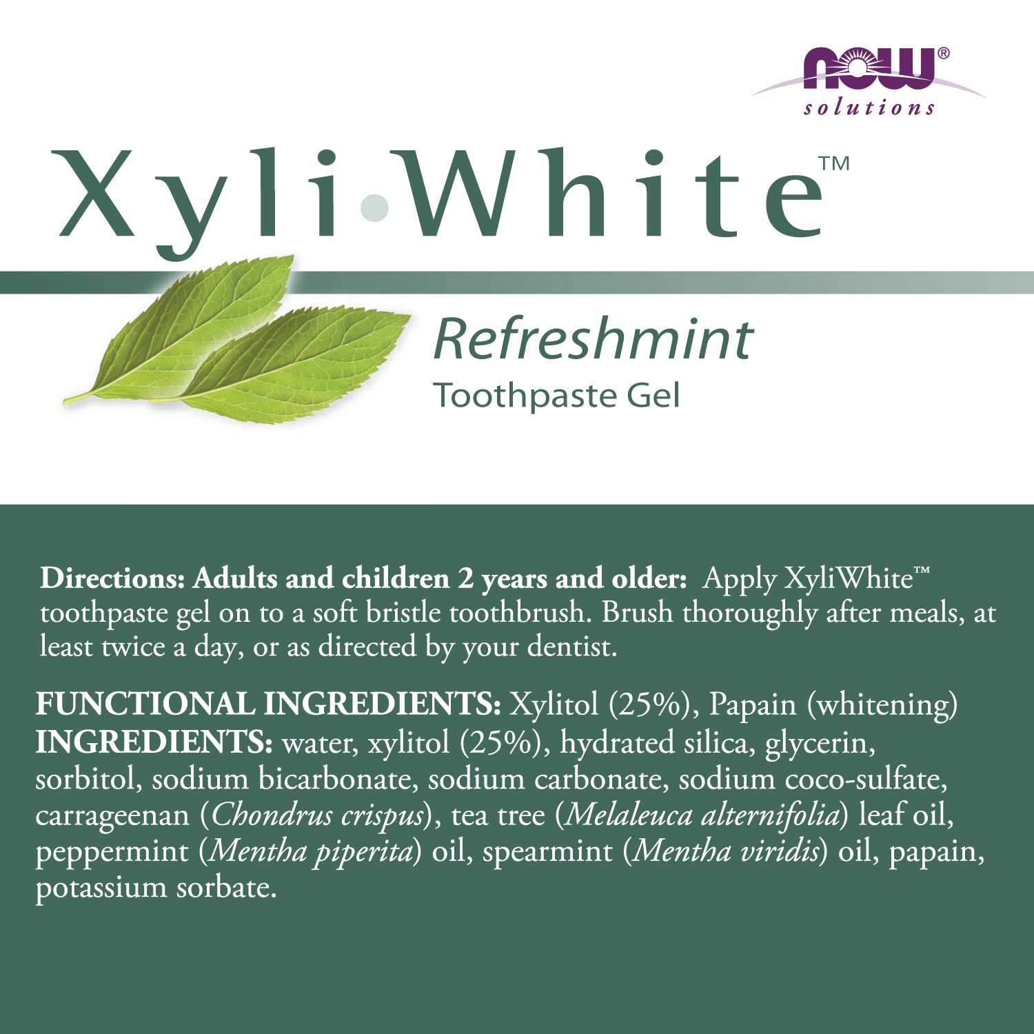Foto 3 pulgar | Pasta De Dientes Gel Now Solutions Xyliwhite Refreshmint 189ml - Venta Internacional.