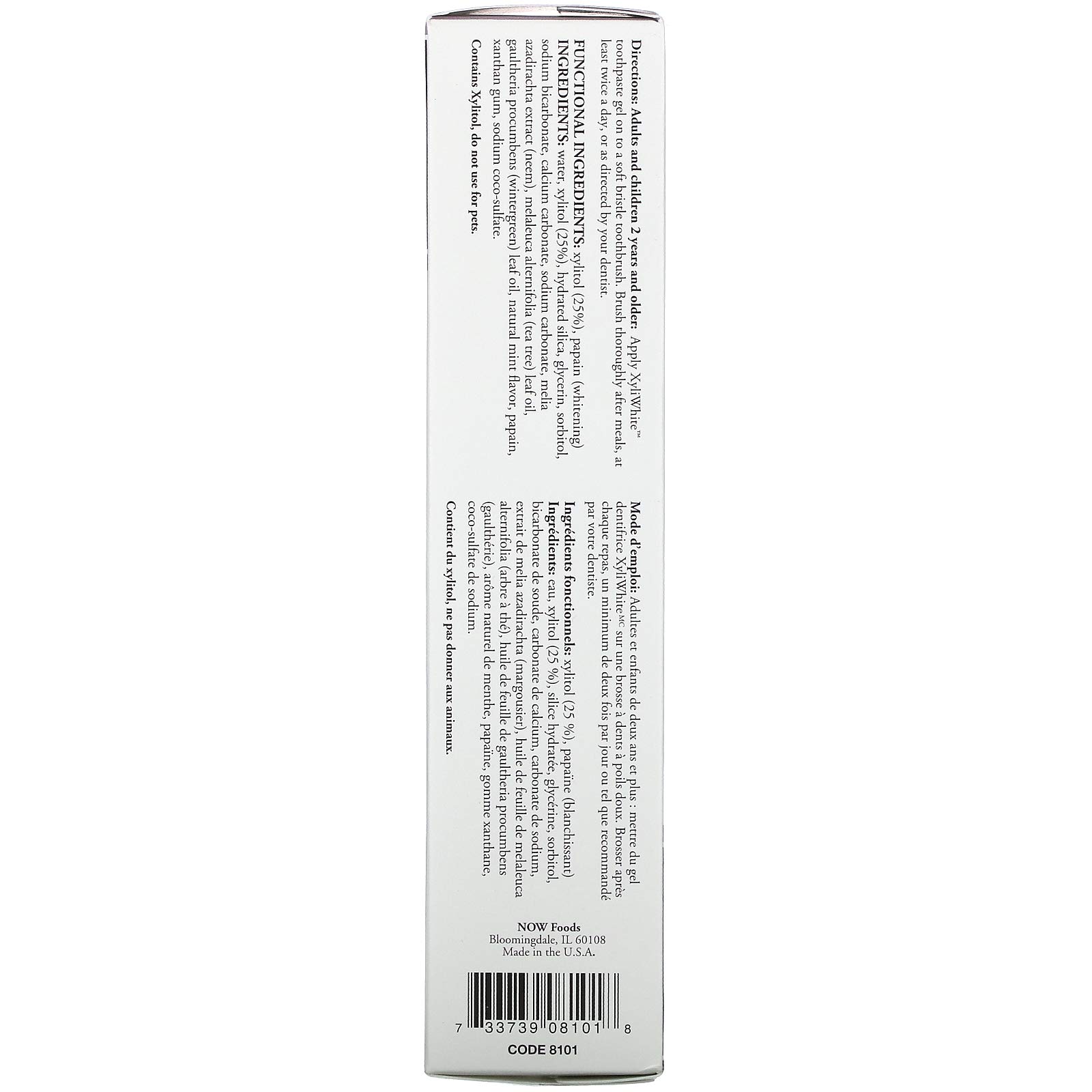 Foto 3 | Pasta De Dientes En Gel Now Solutions Xyliwhite Neem Tea Tree 180 Ml - Venta Internacional.