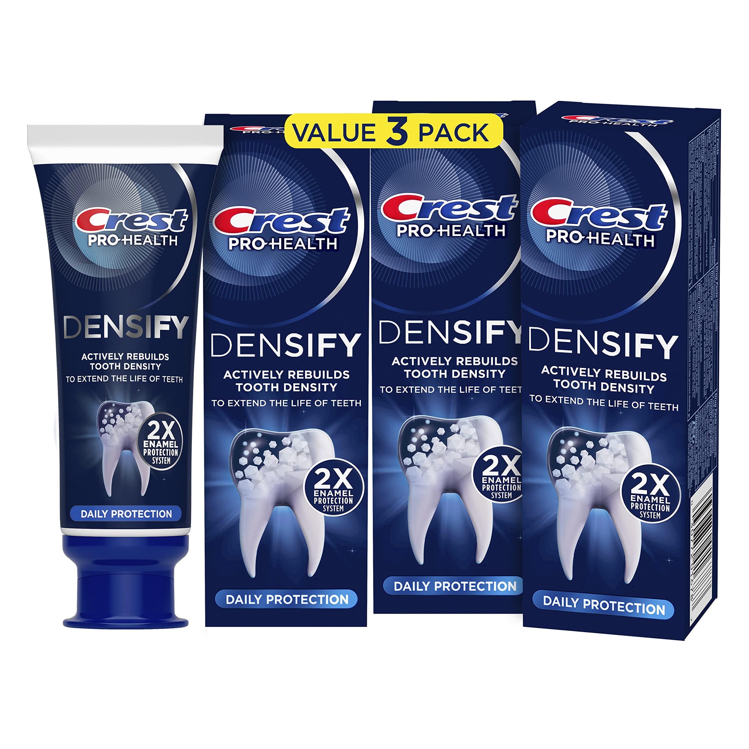 Pasta De Dientes Crest Pro-health Densify Daily Protection 120 Ml X3 - Venta Internacional.