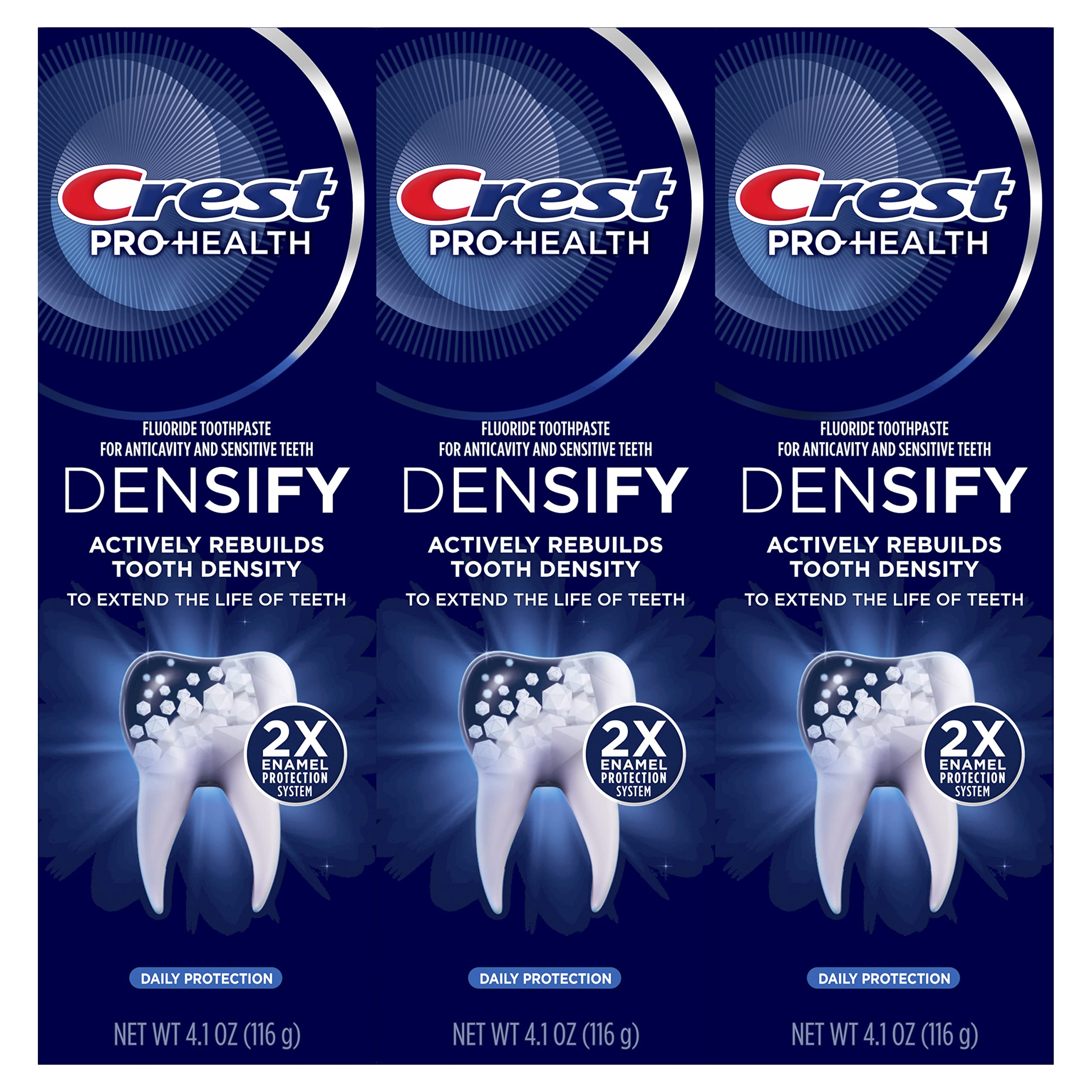 Foto 4 pulgar | Pasta De Dientes Crest Pro-health Densify Daily Protection 120 Ml X3 - Venta Internacional.