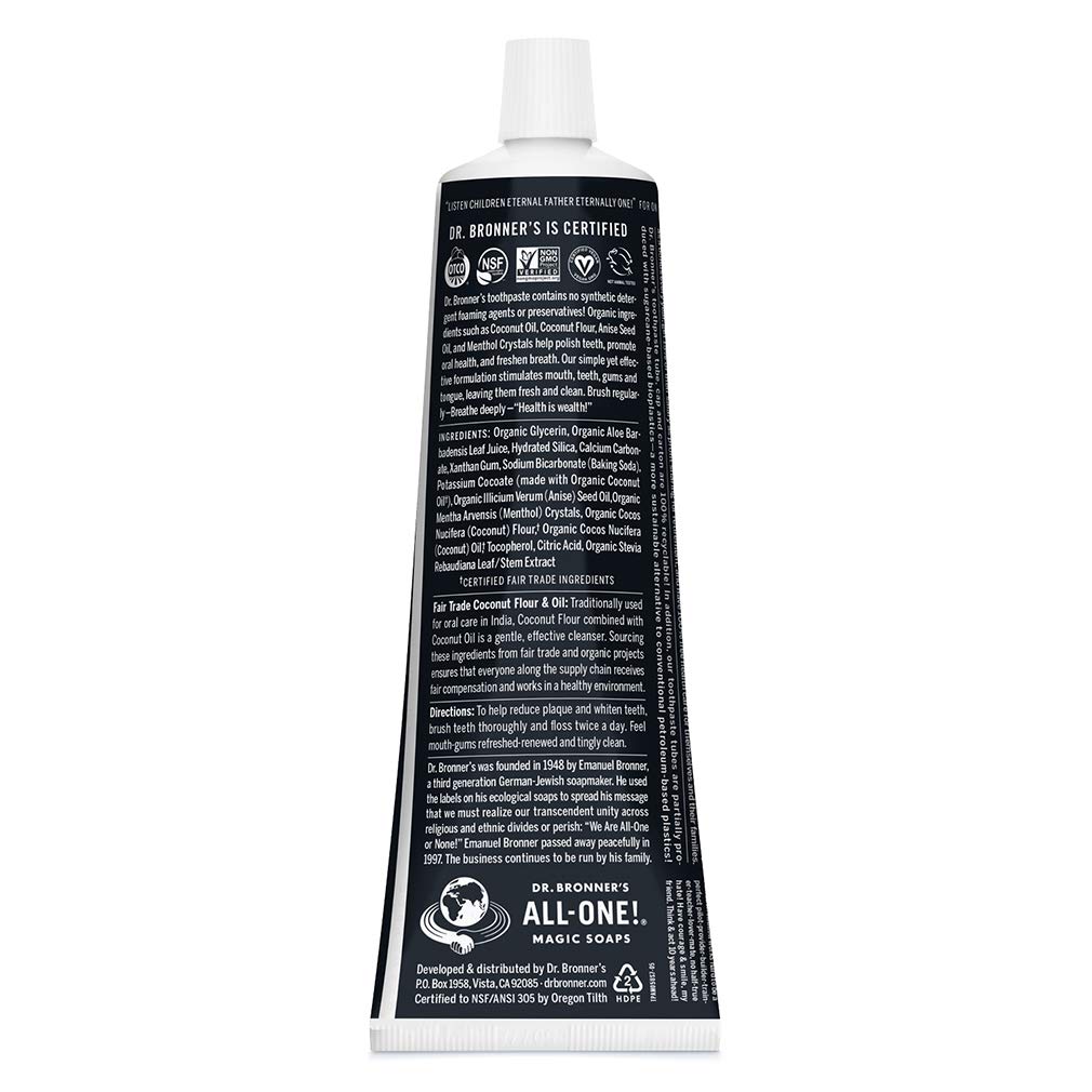 Foto 3 pulgar | Pasta De Dientes Dr. Bronner's All-one Anise 150 Ml 70% Orgánica - Venta Internacional.