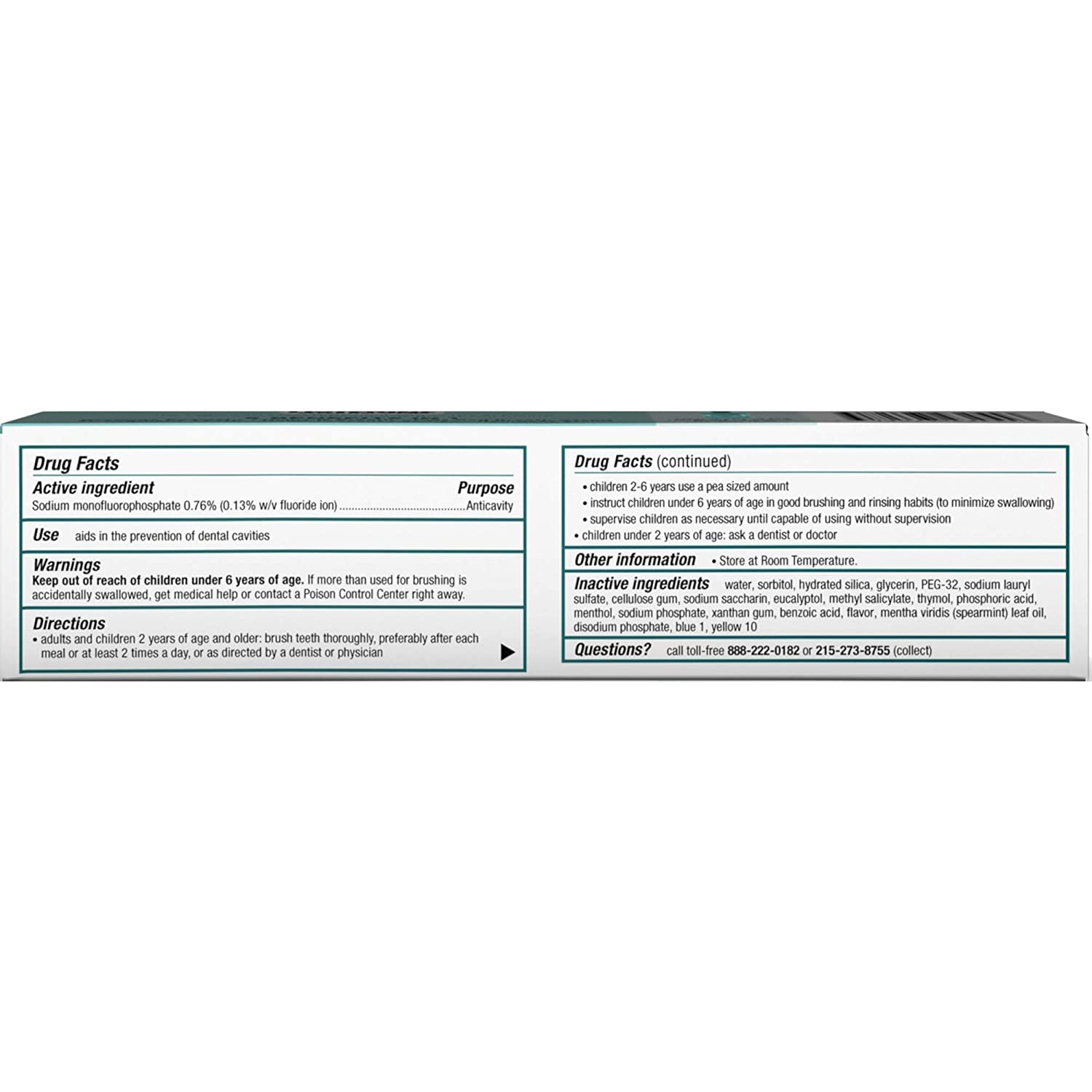 Foto 2 | Pasta de Dientes Listerine Essential Care Gel-Mint 125 ml 2 Piezas - Venta Internacional