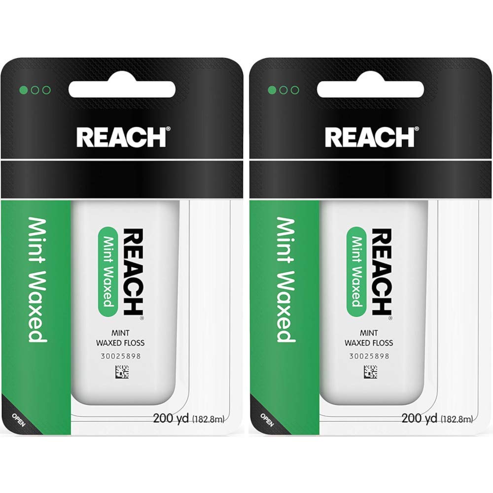 Floss Reach Mint Waxed 182,8 M 200 Yardas (paquete De 2) - Venta Internacional.