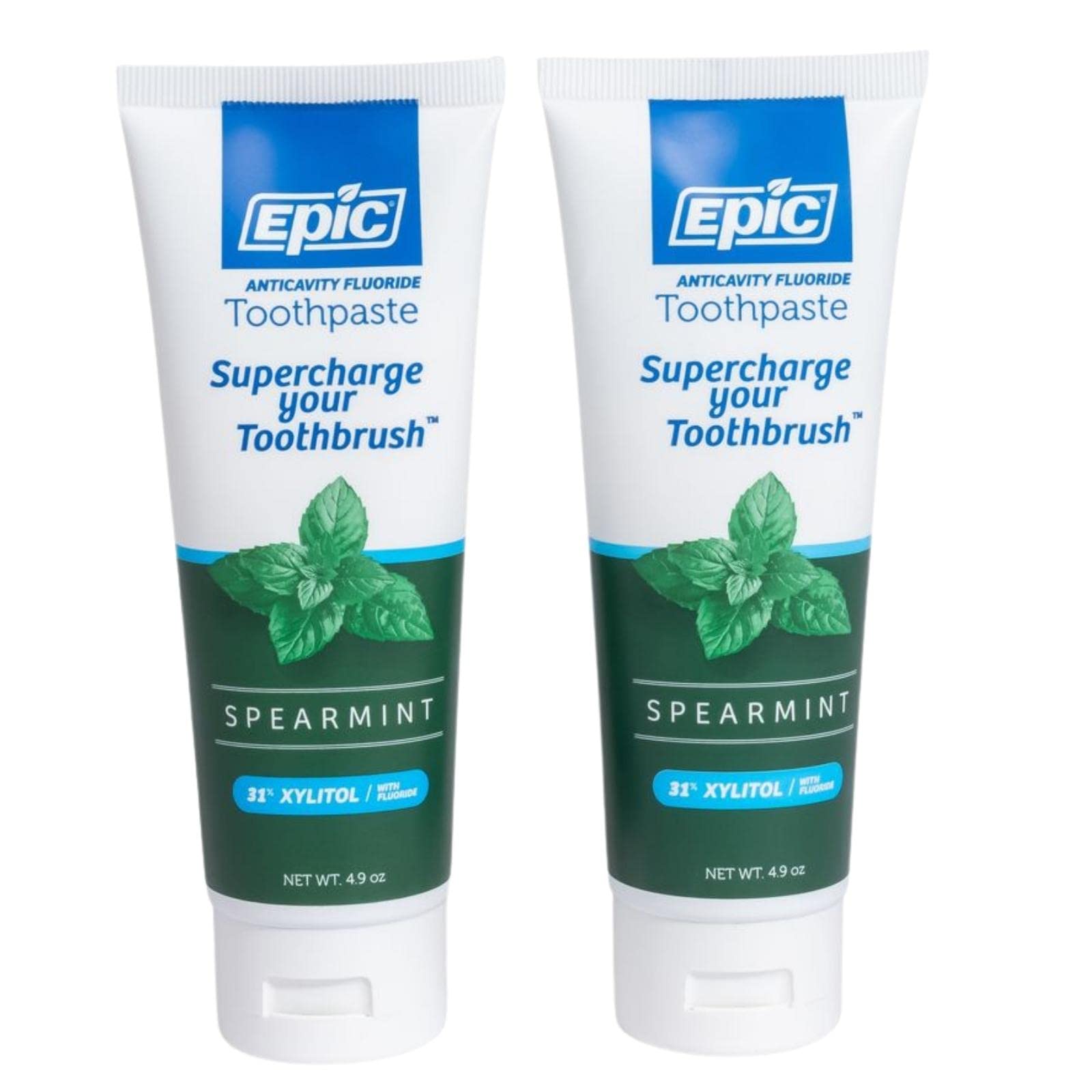 Pasta De Dientes Epic Dental Con 31% De Xilitol Y Menta Verde, 145 Ml (paquete De 2) - Venta Internacional.