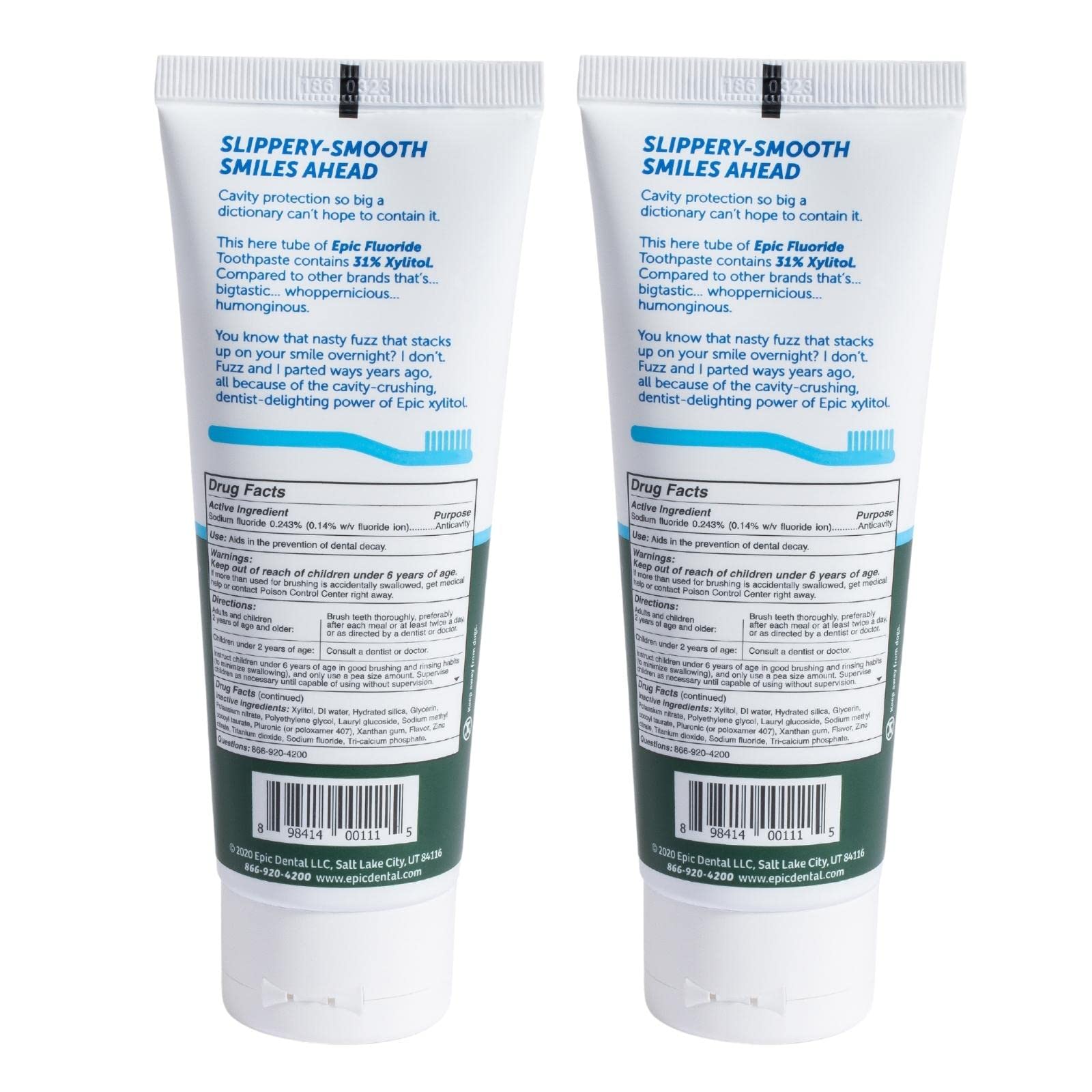 Foto 3 pulgar | Pasta De Dientes Epic Dental Con 31% De Xilitol Y Menta Verde, 145 Ml (paquete De 2) - Venta Internacional.