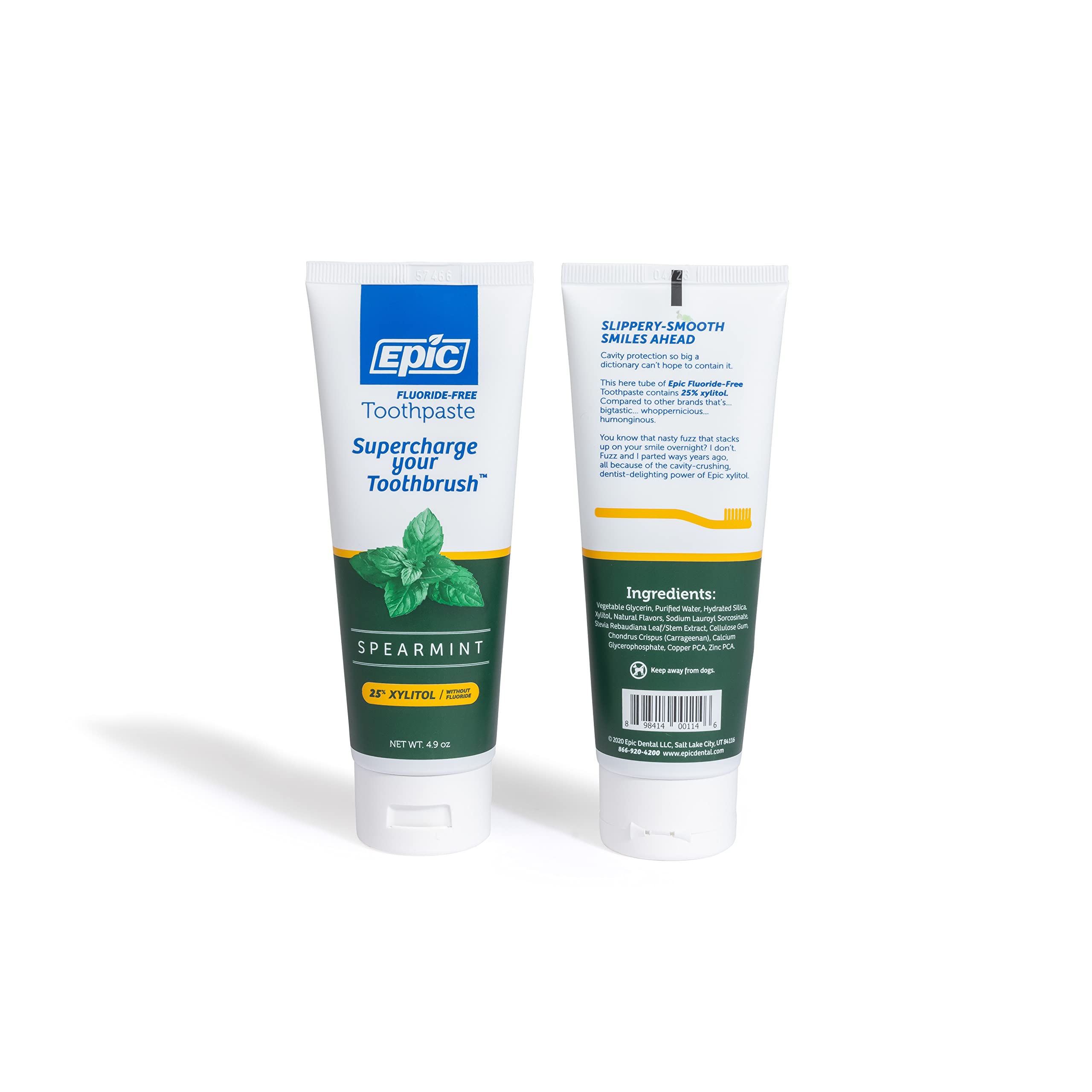 Foto 2 | Pasta De Dientes Epic Xylitol Sin Azúcar Con Xilitol 145 Ml, 2 Tubos - Venta Internacional.