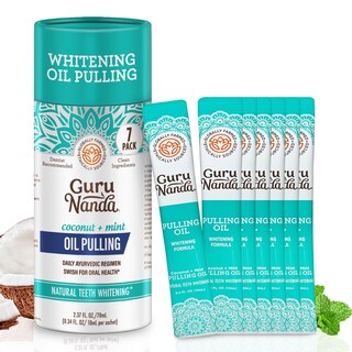 Foto 1 | Enjuague Bucal Gurunanda Travel Sachets Con Aceite De Coco, Paquete De 7 - Venta Internacional.