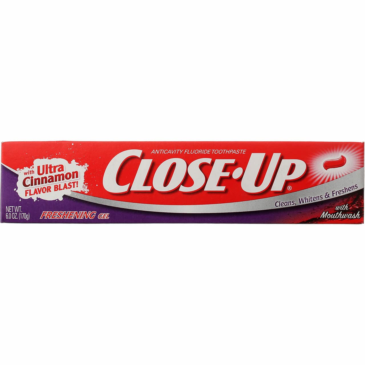 Pasta De Dientes Close-up En Gel Rojo Canela Con Flúor 177 Ml (paquete De 2) - Venta Internacional.