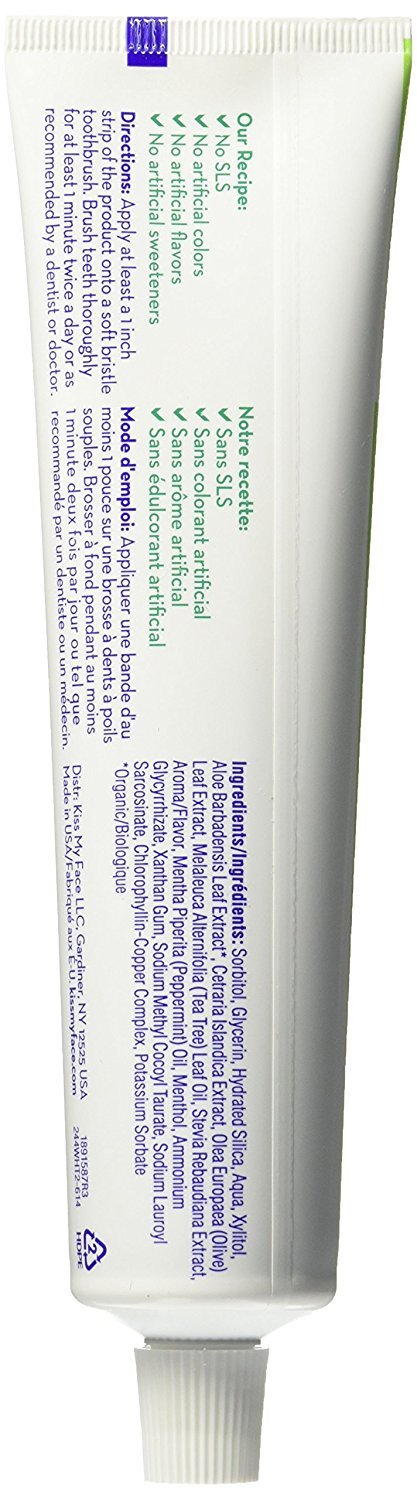 Foto 4 | Pasta De Dientes Kiss My Face, Gel Blanqueador De Dientes, Árbol De Té, 400 Ml, 3 - Venta Internacional.