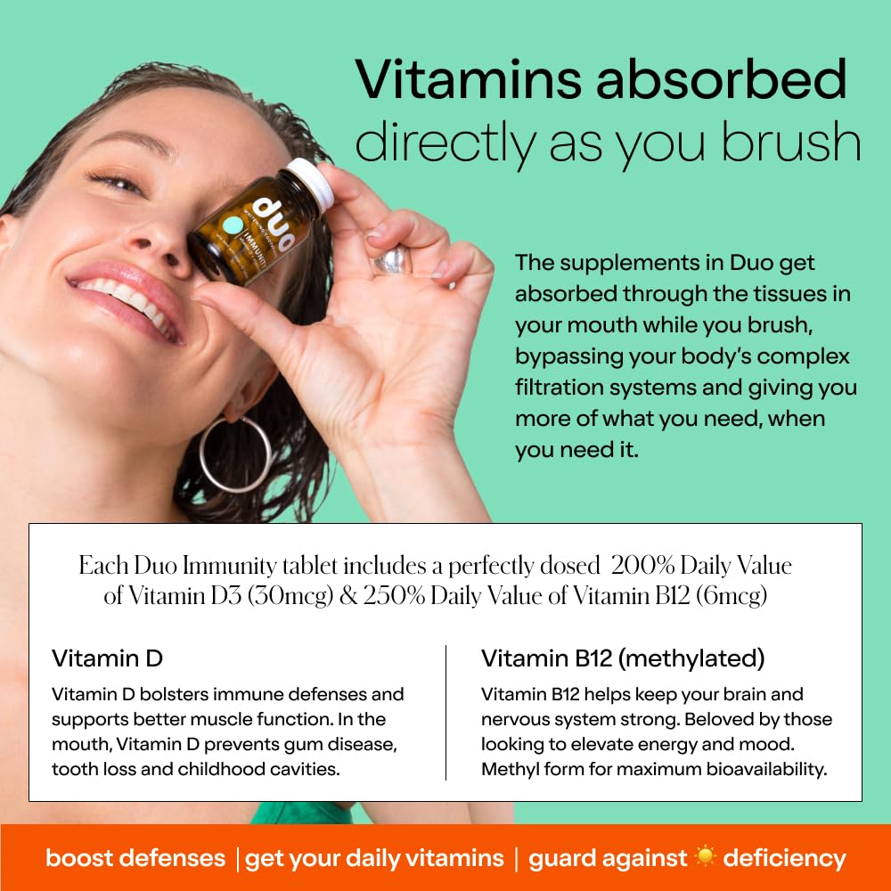 Foto 5 pulgar | Pasta De Dientes Duo Immunity Vitamin D3 + B12 Whitening - Venta Internacional.