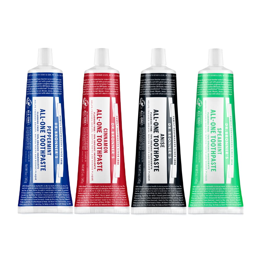 Foto 1 | Pasta De Dientes Dr. Bronner's All-one 70% Orgánica, 140 Ml, Paquete De 4 - Venta Internacional.