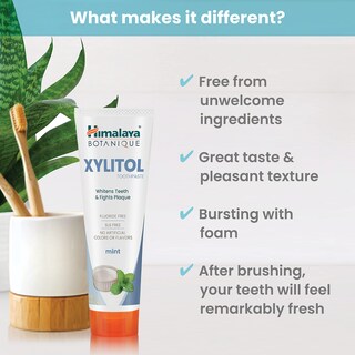 Foto 3 | Pasta De Dientes Himalaya Botanique, Blanqueadora, Antiplaca, 120 Ml, Paquete De 4 - Venta Internacional.