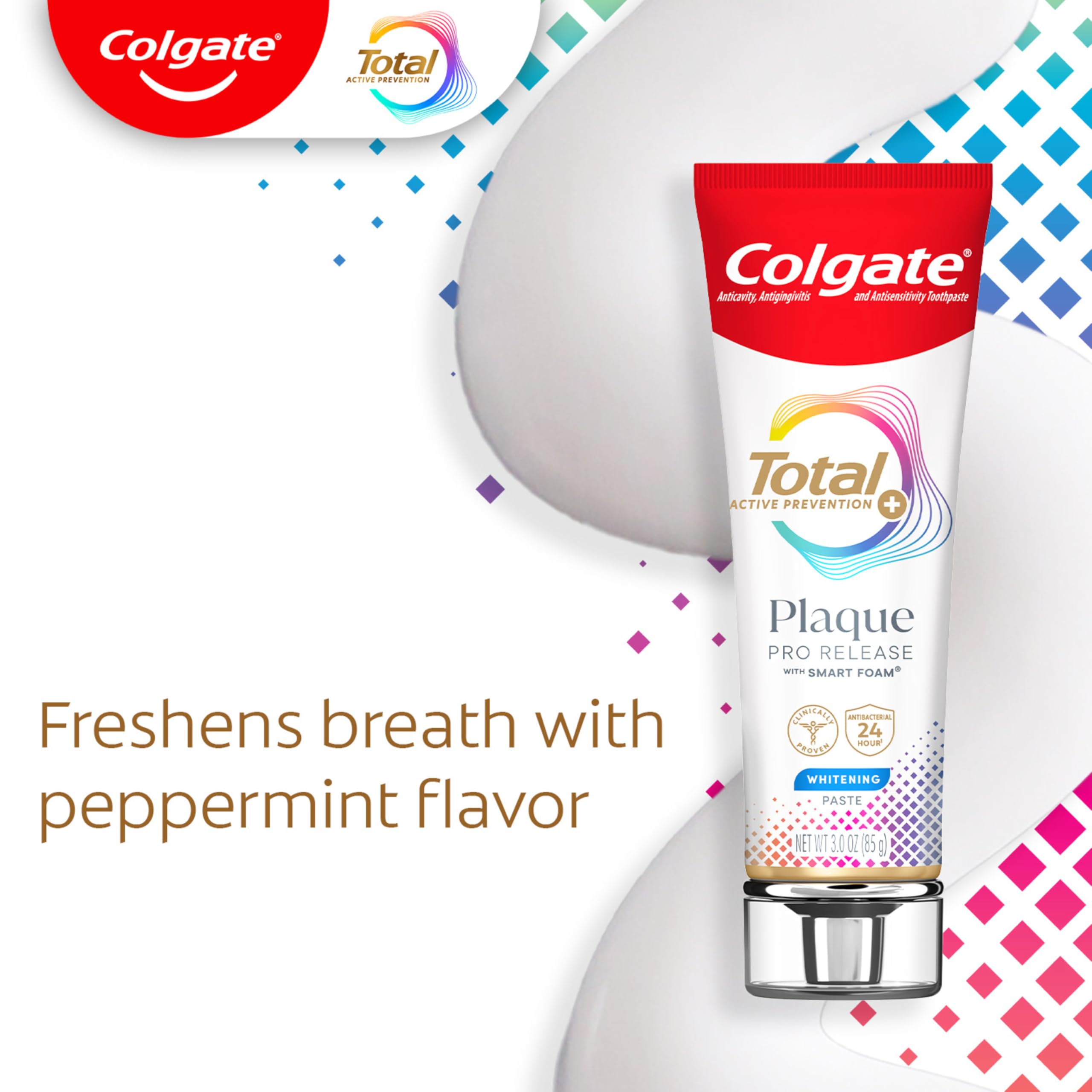 Foto 5 pulgar | Pasta De Dientes Colgate Total Plaque Pro Release Whitening 85 Ml - Venta Internacional.