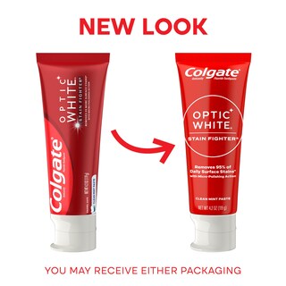Foto 2 | Pasta De Dientes Colgate Optic White Stain Fighter 125 Ml, Paquete De 4 - Venta Internacional.