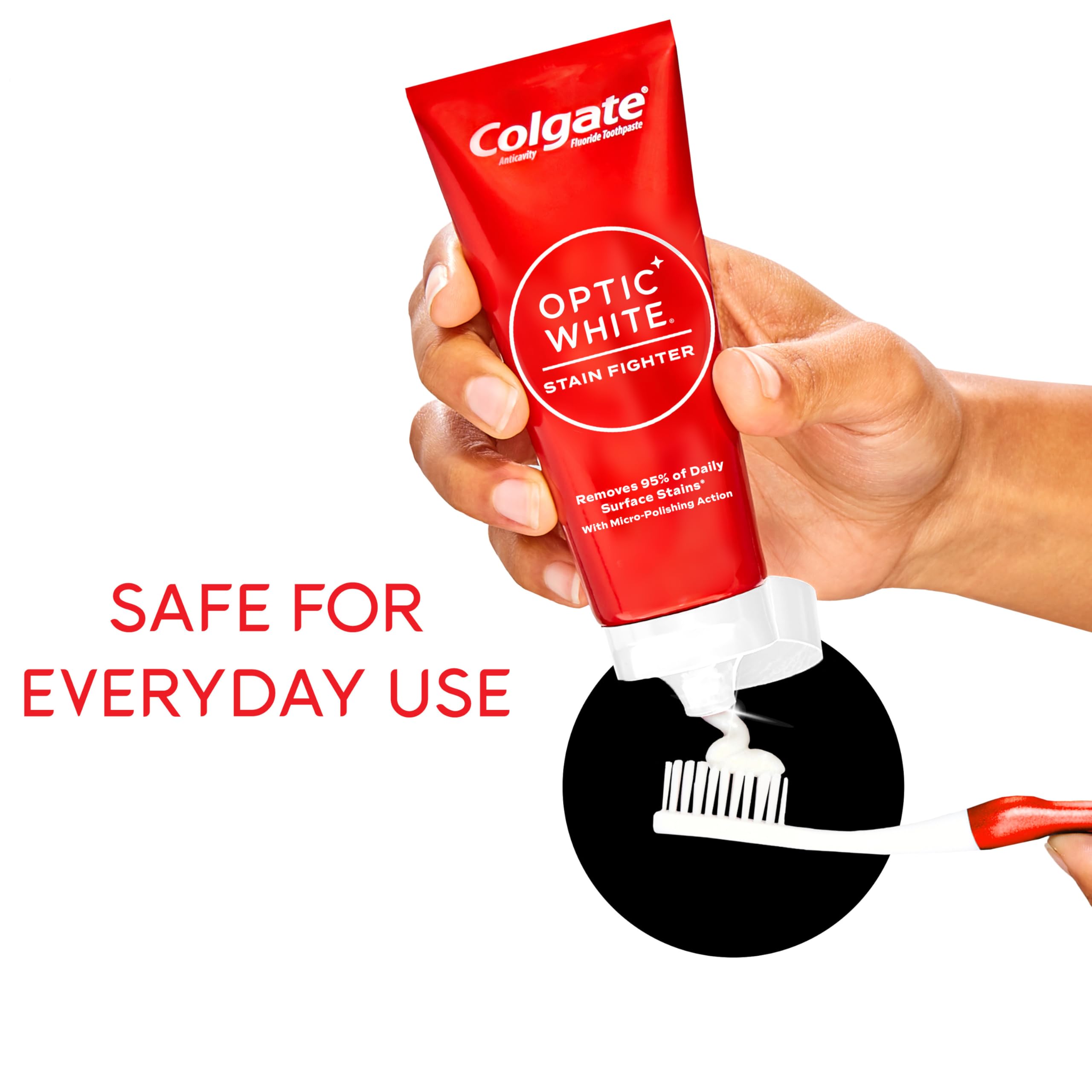 Foto 5 pulgar | Pasta De Dientes Colgate Optic White Stain Fighter Whitening 125ml - Venta Internacional.