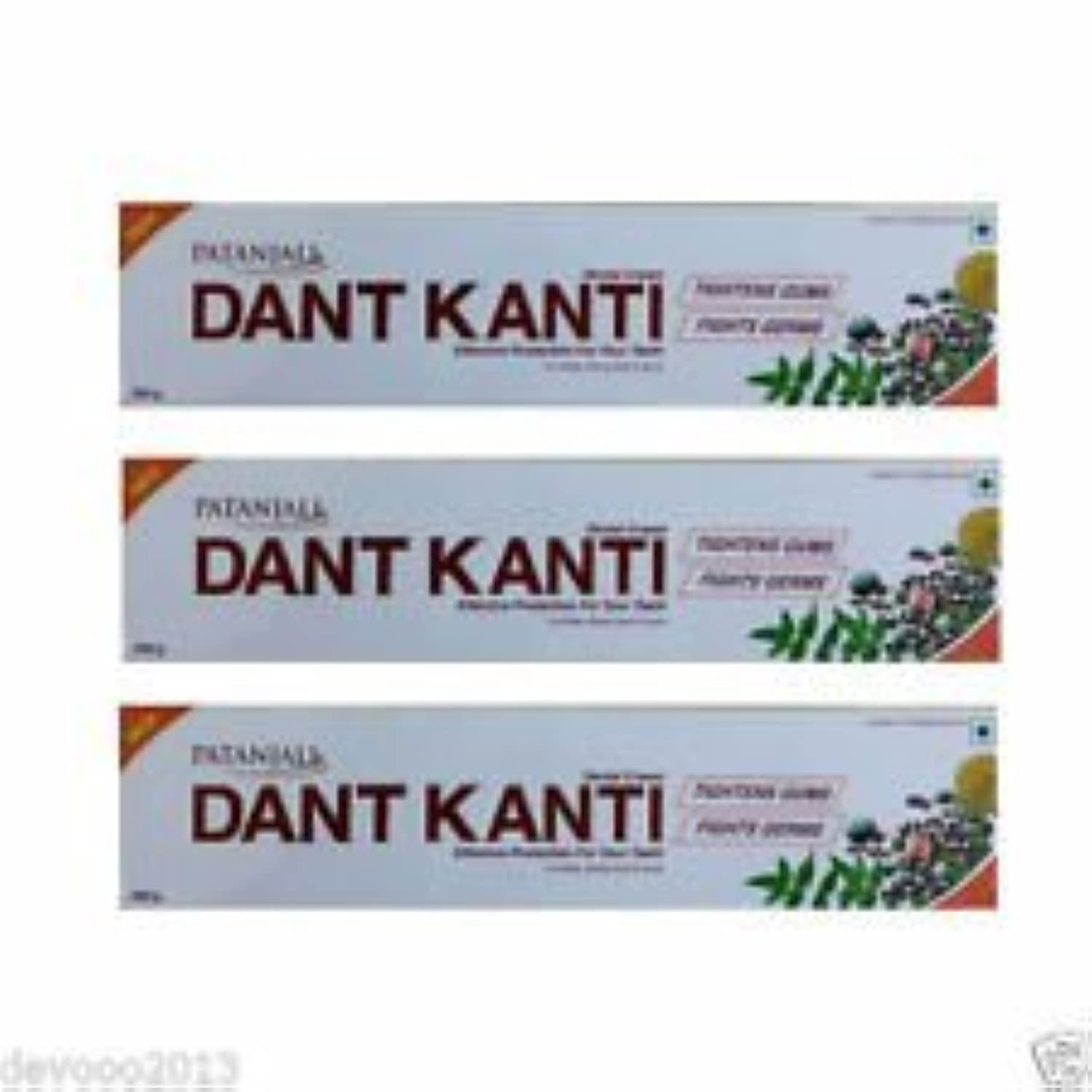 Foto 3 pulgar | Pasta De Dientes Patanjali Dant Kanti Crema Dental Natural 200g X3 - Venta Internacional.