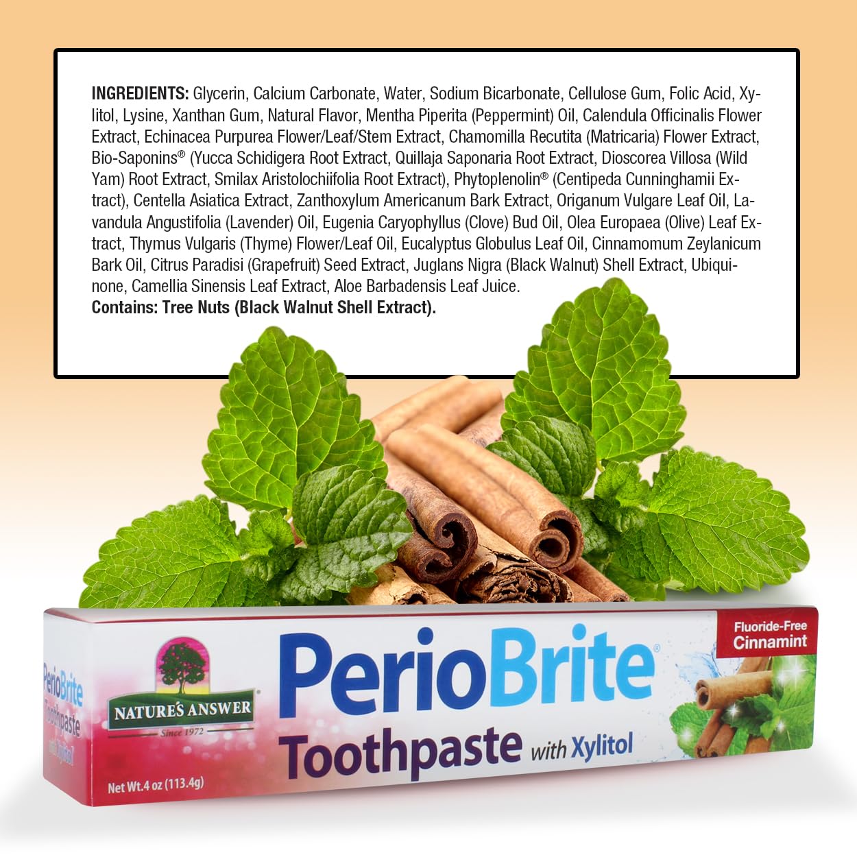 Foto 6 pulgar | Pasta De Dientes Nature's Answer Periobrite Cinnamint 120 Ml - Venta Internacional.