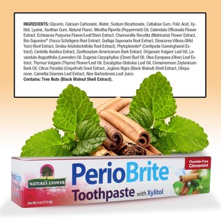 Foto 5 | Pasta De Dientes Nature's Answer Periobrite Cinnamint 120 Ml - Venta Internacional.