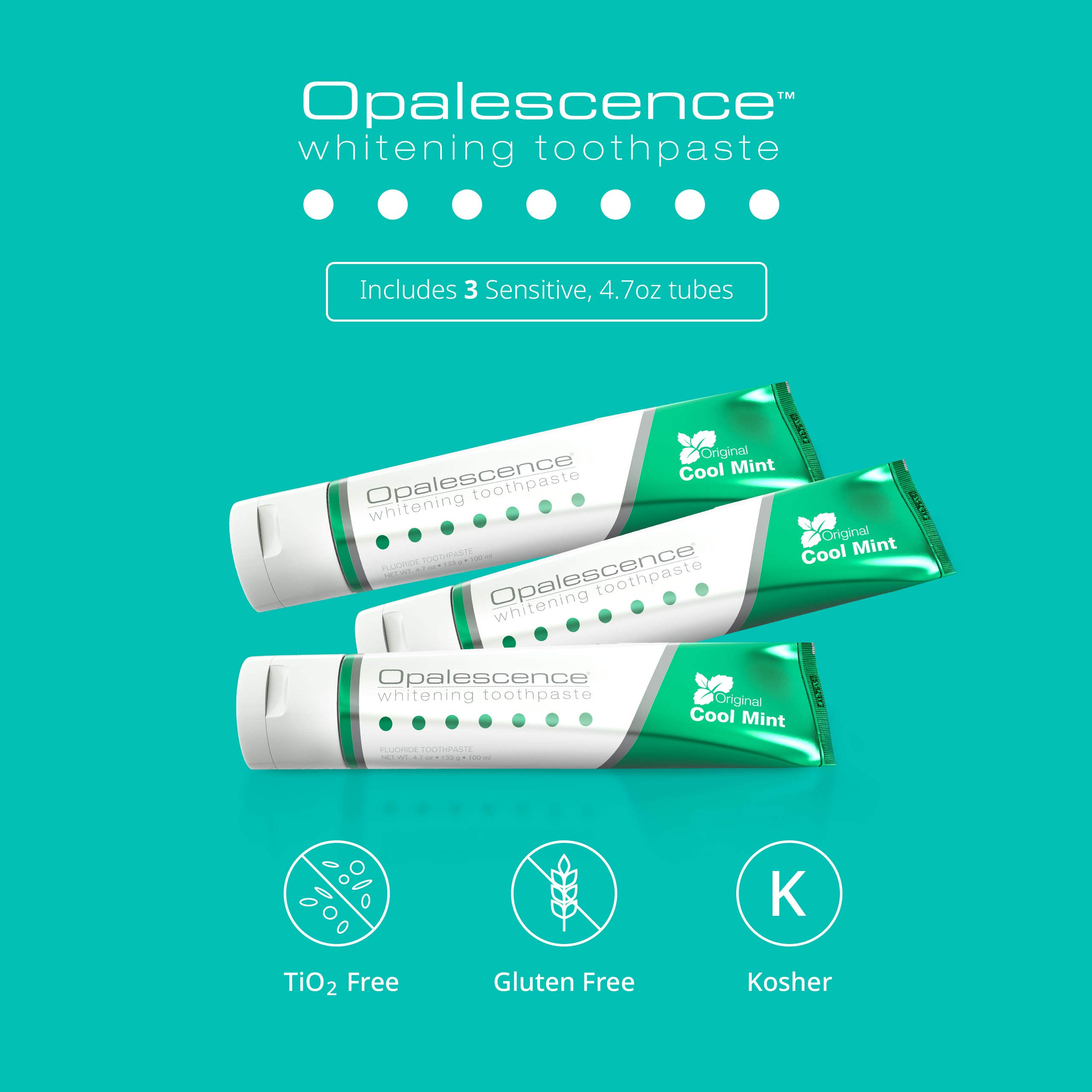 Foto 2 | Pasta De Dientes Blanqueadora Con Opalescencia Para Dientes Sensibles, 90 Ml, Paquete De 3 - Venta Internacional.