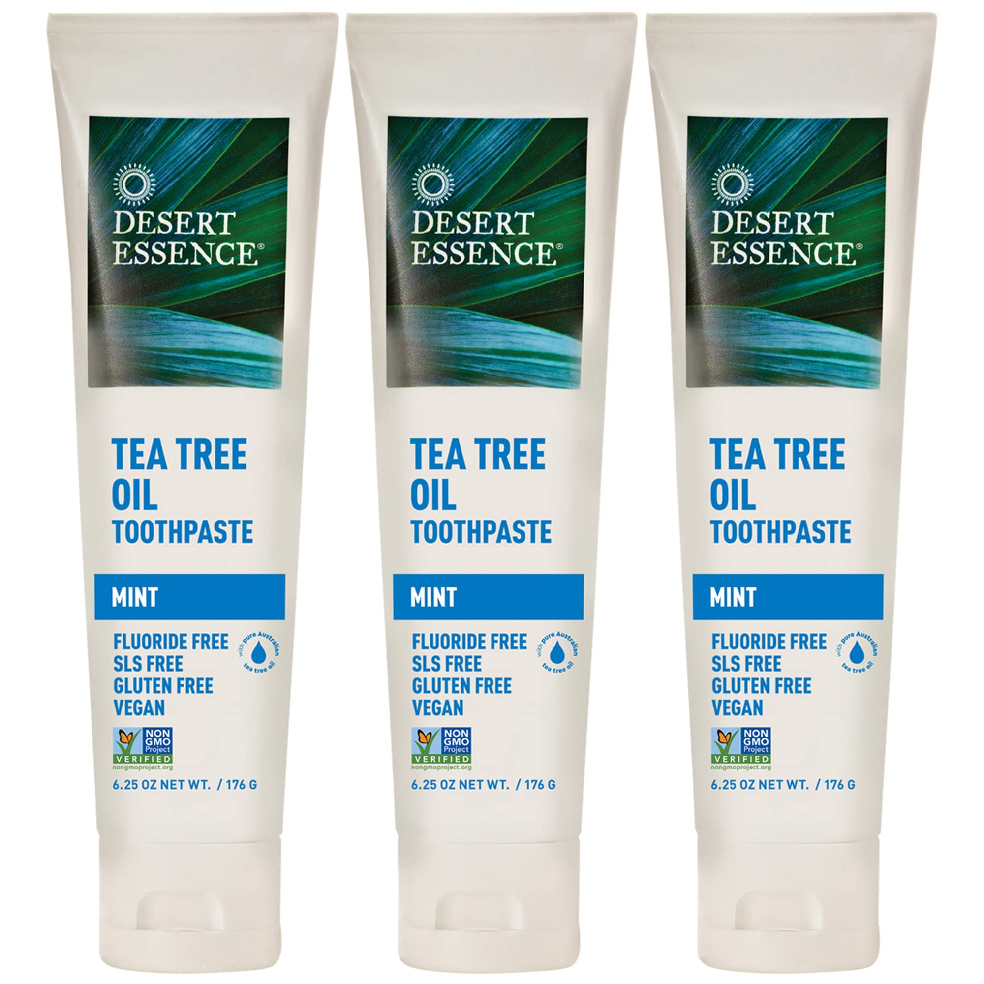 Pasta De Dientes Desert Essence Con Aceite De Árbol De Té Y Menta 550 Ml X 3 - Venta Internacional.