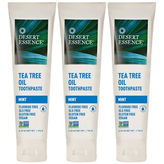 Foto 1 | Pasta De Dientes Desert Essence Con Aceite De Árbol De Té Y Menta 550 Ml X 3 - Venta Internacional.