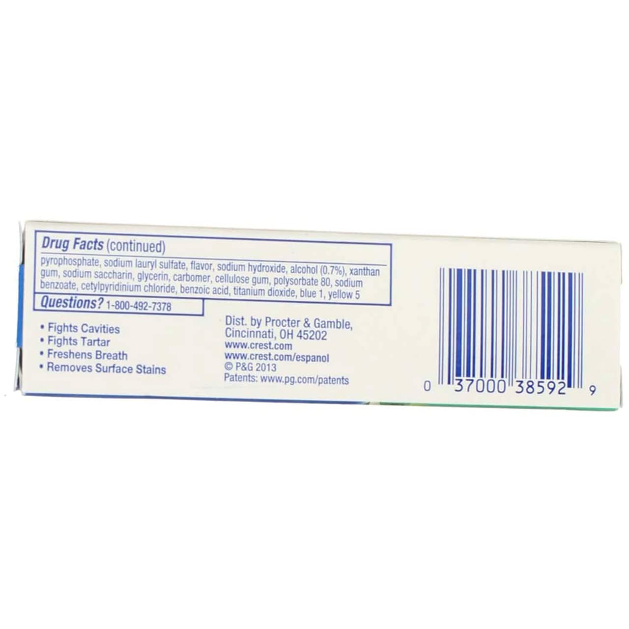 Foto 5 pulgar | Pasta De Dientes Crest Complete Whitening + Scope Minty Fresh 25 Ml X12 - Venta Internacional.