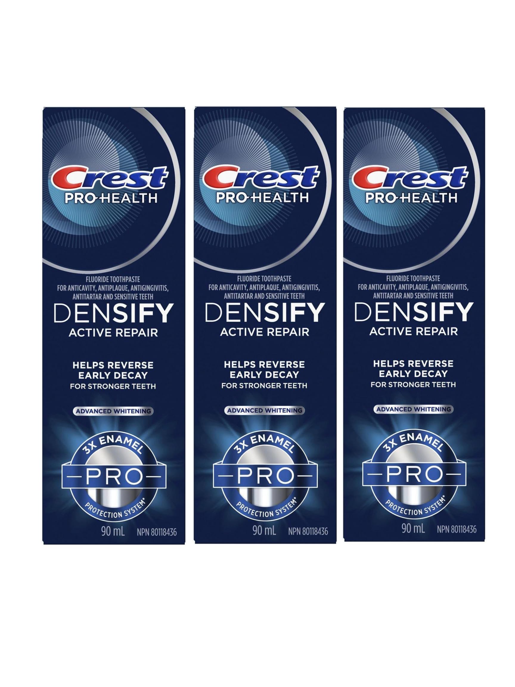 Foto 2 pulgar | Pasta De Dientes Crest Pro-health Densify Advanced Whitening 100 Mlx3 - Venta Internacional.