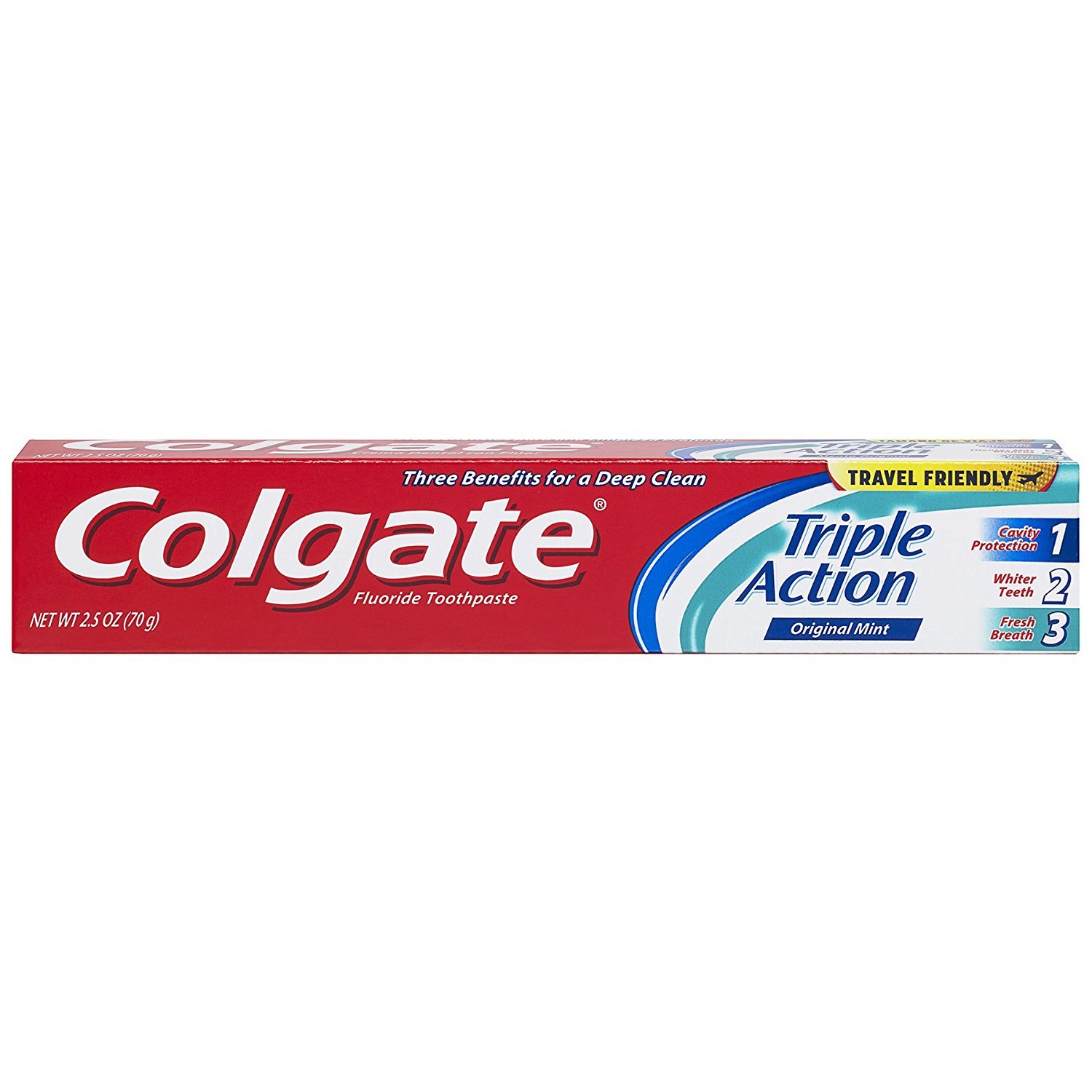 Foto 1 | Pasta De Dientes Colgate Triple Action Travel Mint 75 Ml (paquete De 6) - Venta Internacional.