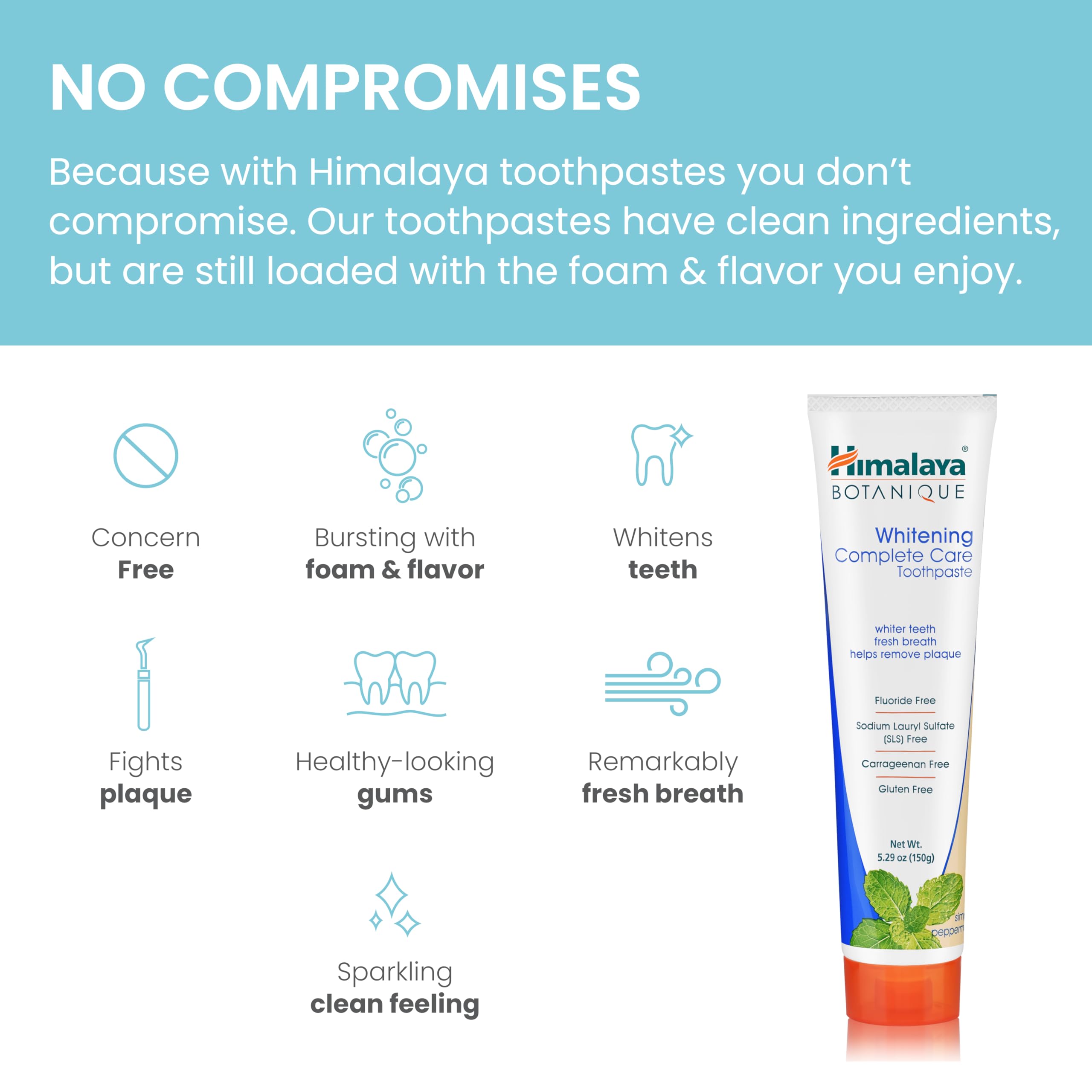 Foto 3 pulgar | Pasta De Dientes Himalaya Botanique Complete Care Whitening 150 Ml X 2 - Venta Internacional.
