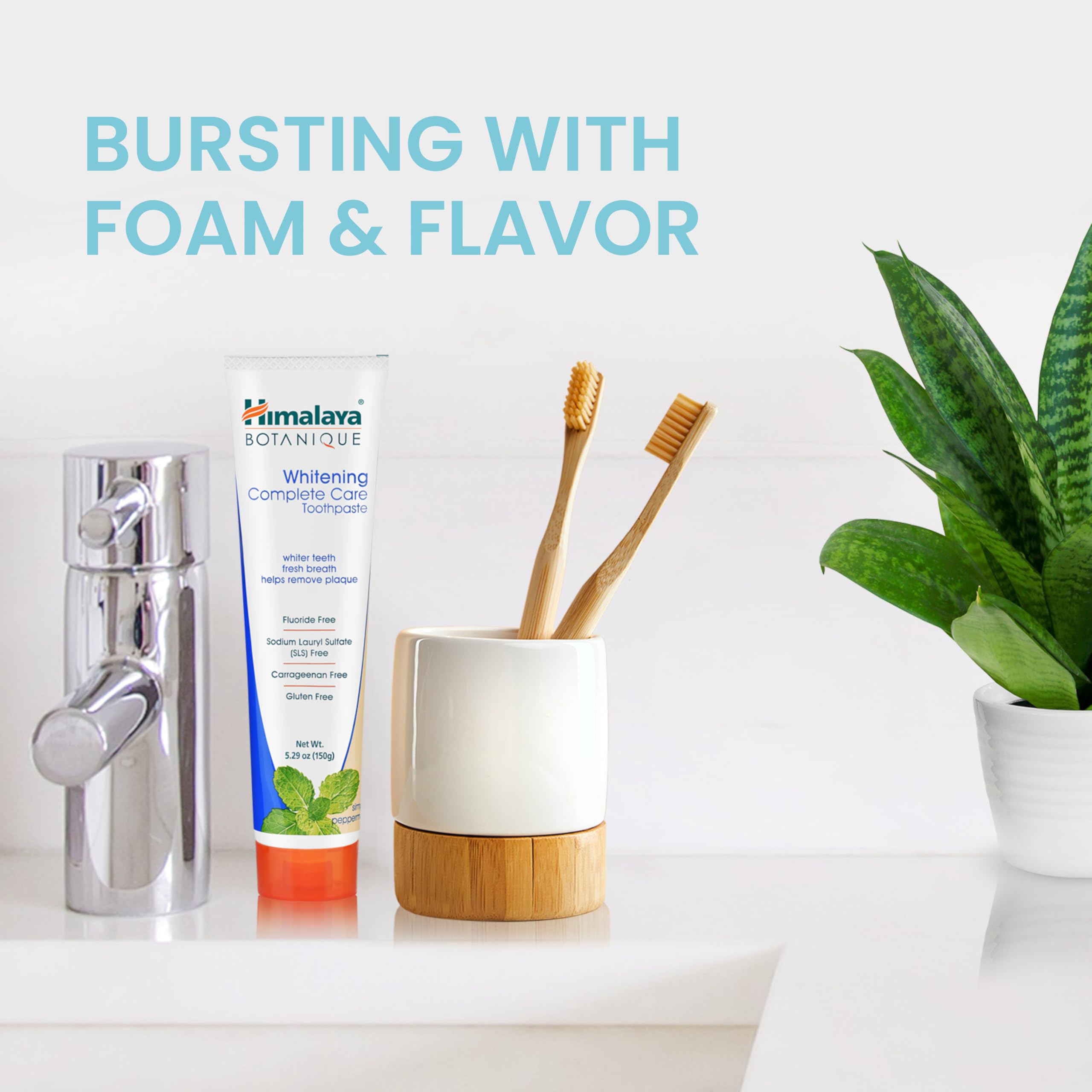 Foto 4 pulgar | Pasta De Dientes Himalaya Botanique Complete Care Whitening 150 Ml X 2 - Venta Internacional.