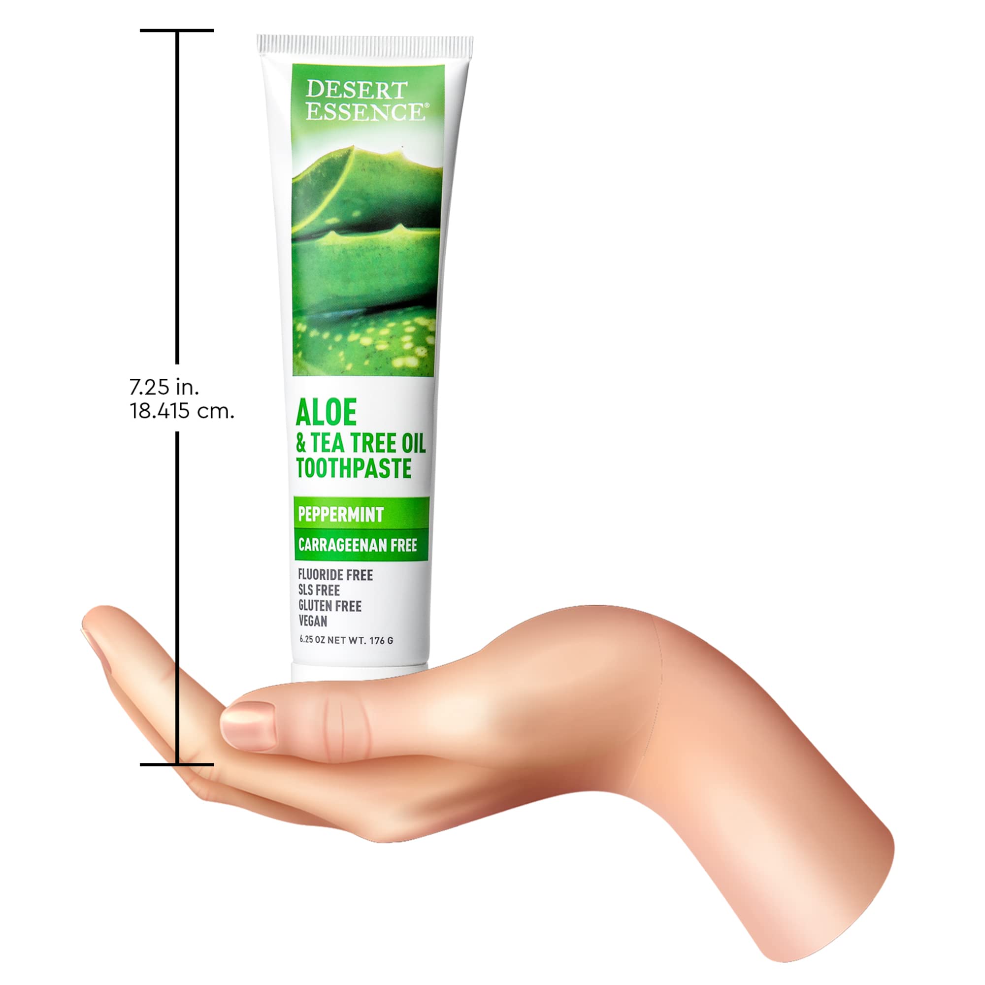 Foto 8 pulgar | Pasta De Dientes Desert Essence Con Aceite De Aloe Y Árbol De Té, 190 Ml, Vegana - Venta Internacional.