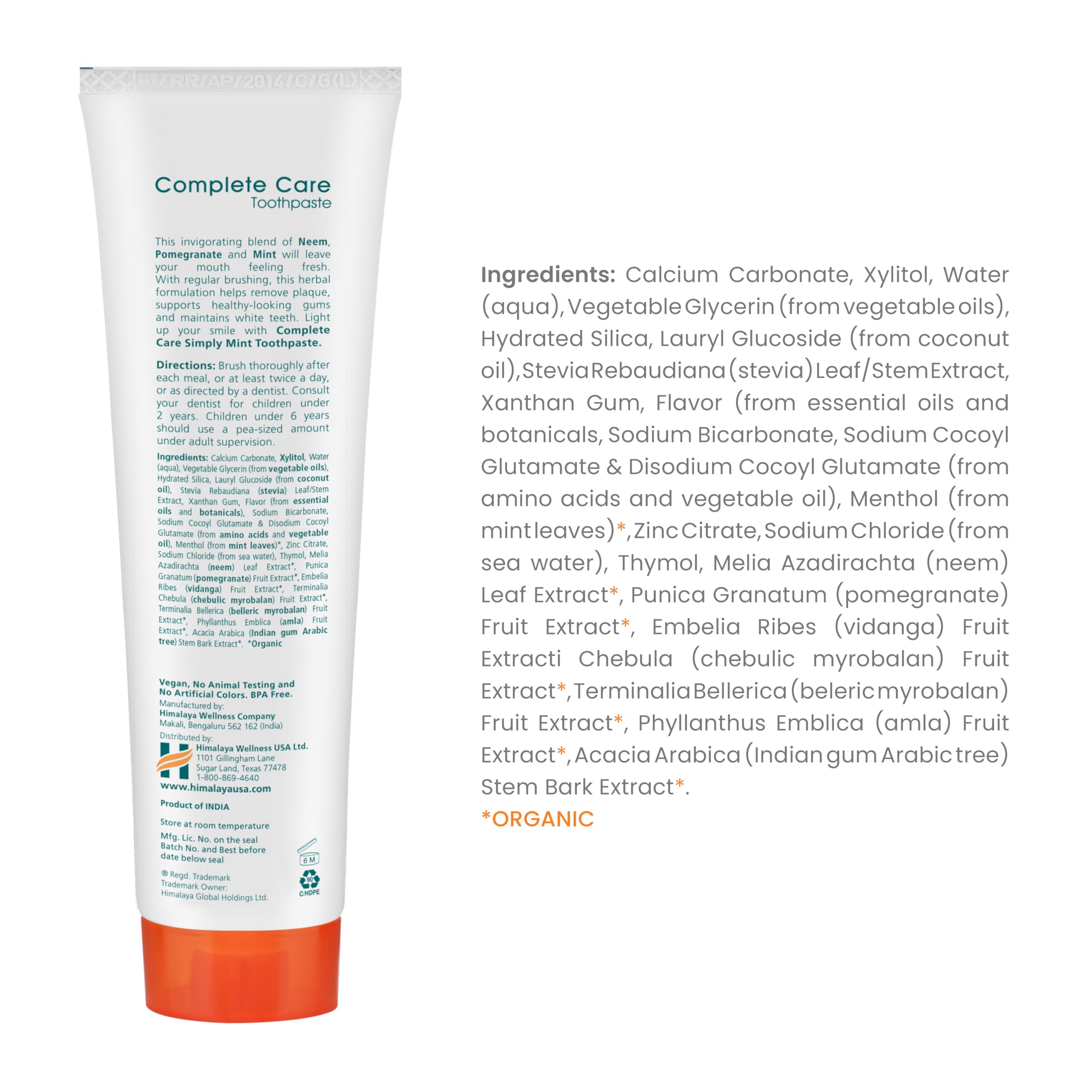 Foto 3 pulgar | Pasta De Dientes Himalaya Botanique Complete Care Herbal 150 Ml - Venta Internacional.