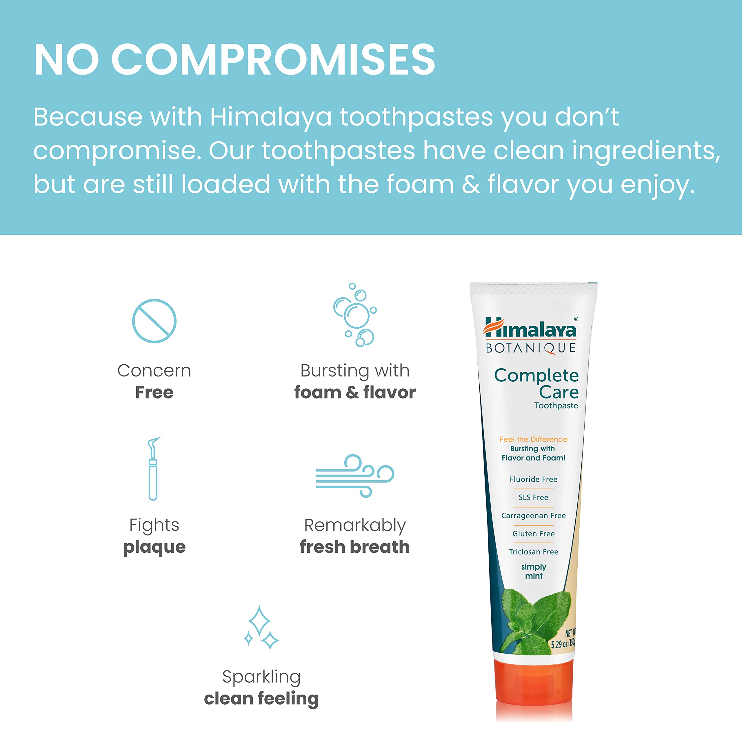 Foto 4 | Pasta De Dientes Himalaya Botanique Complete Care Herbal 150 Ml - Venta Internacional.